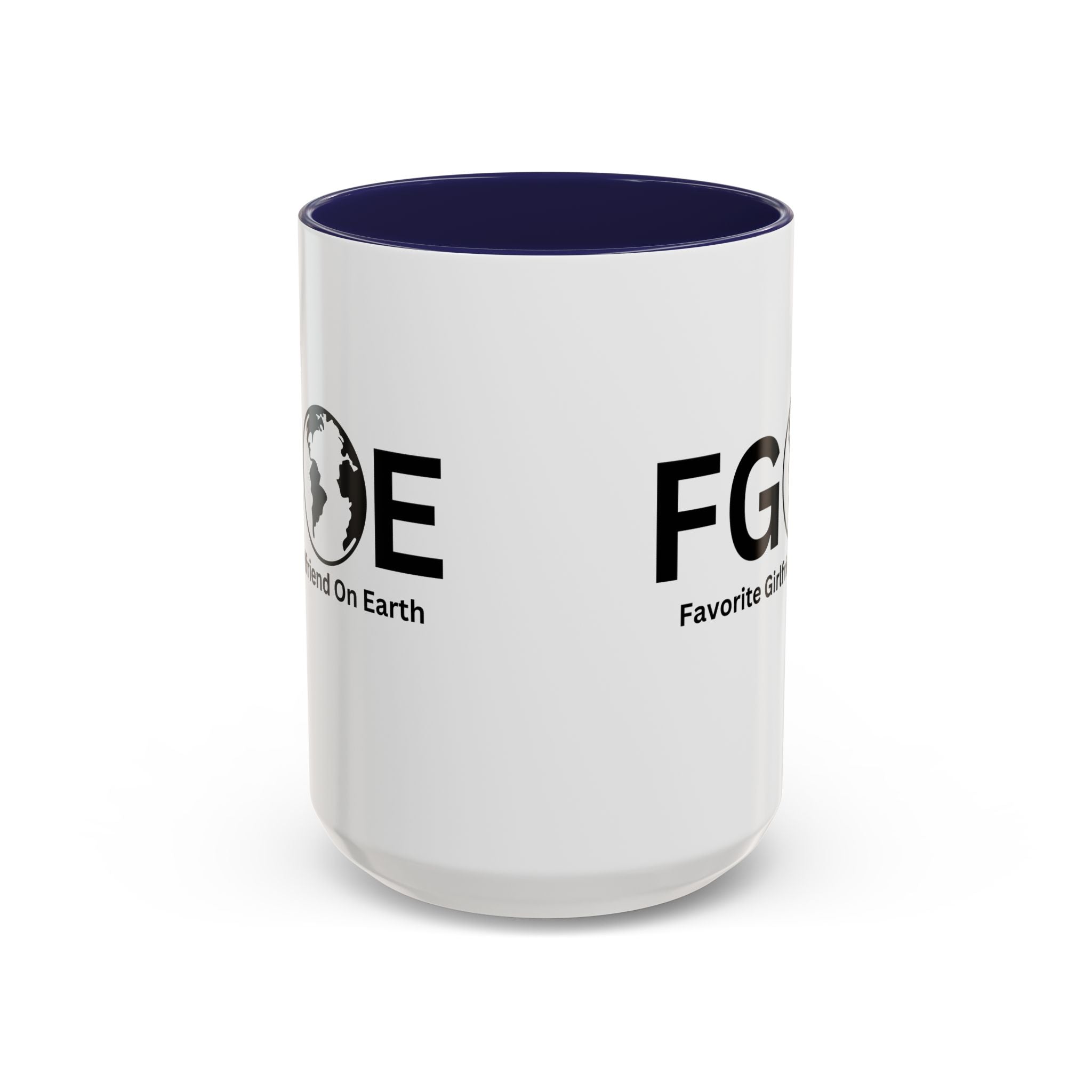 Favorite Girlfriend On Earth (FGOE) Accent Coffee Mug (11oz, 15oz)