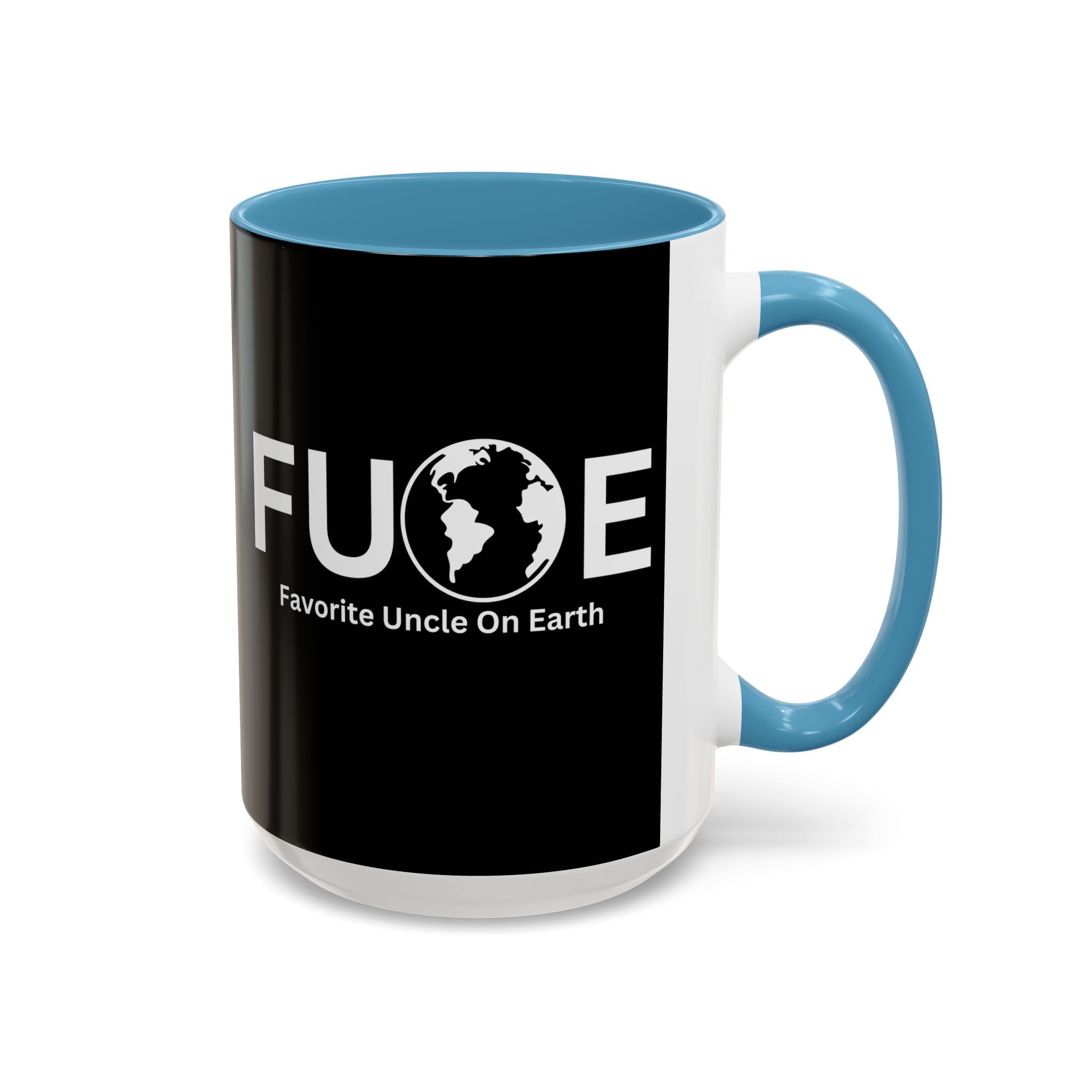 Favorite Uncle On Earth (FUOE) Accent Coffee Mug (11oz, 15oz)