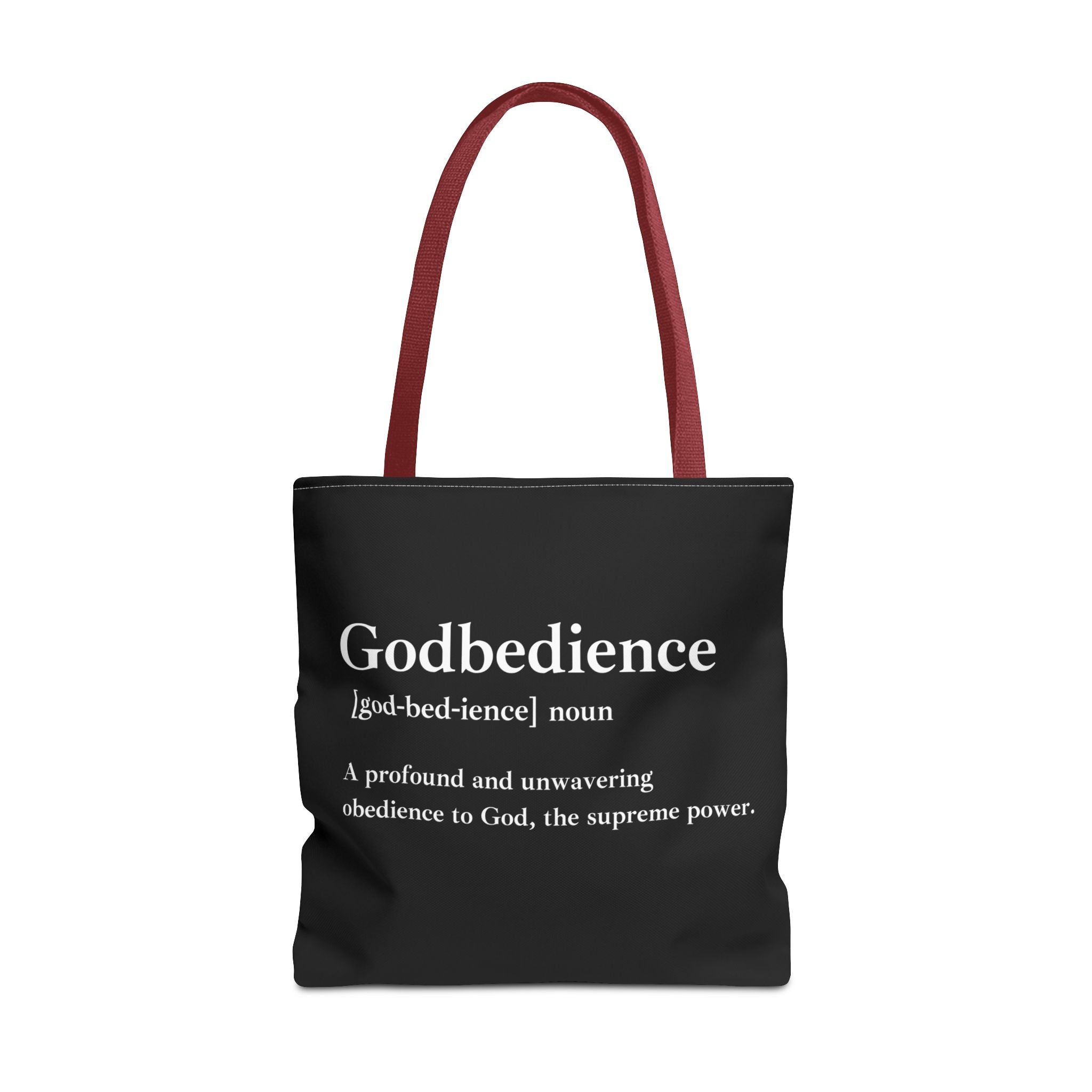 Godbedience Tote Bag - Custom Printed Stylish and Functional Tote