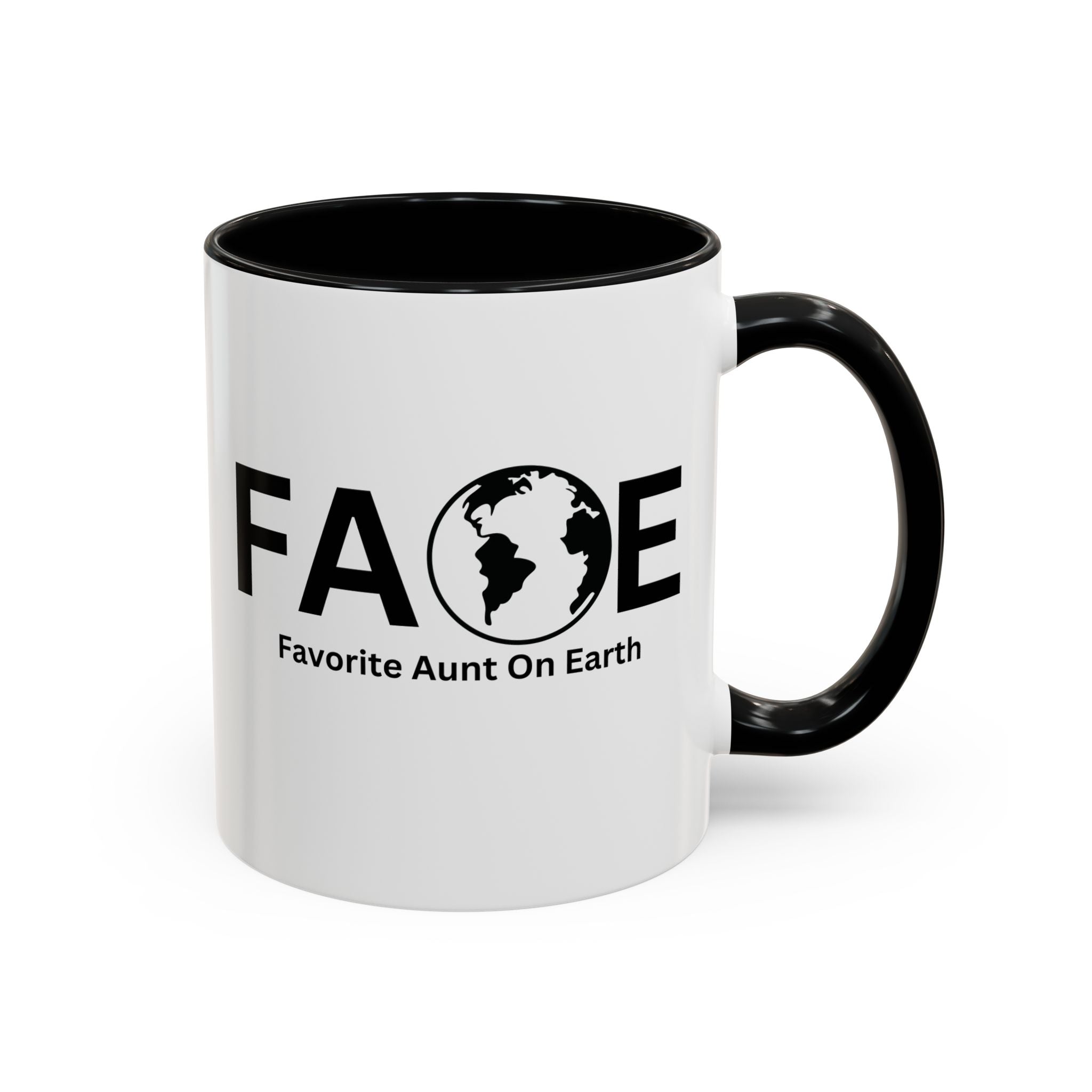 Favorite Aunt On Earth (FAOE) Accent Coffee Mug (11oz, 15oz)