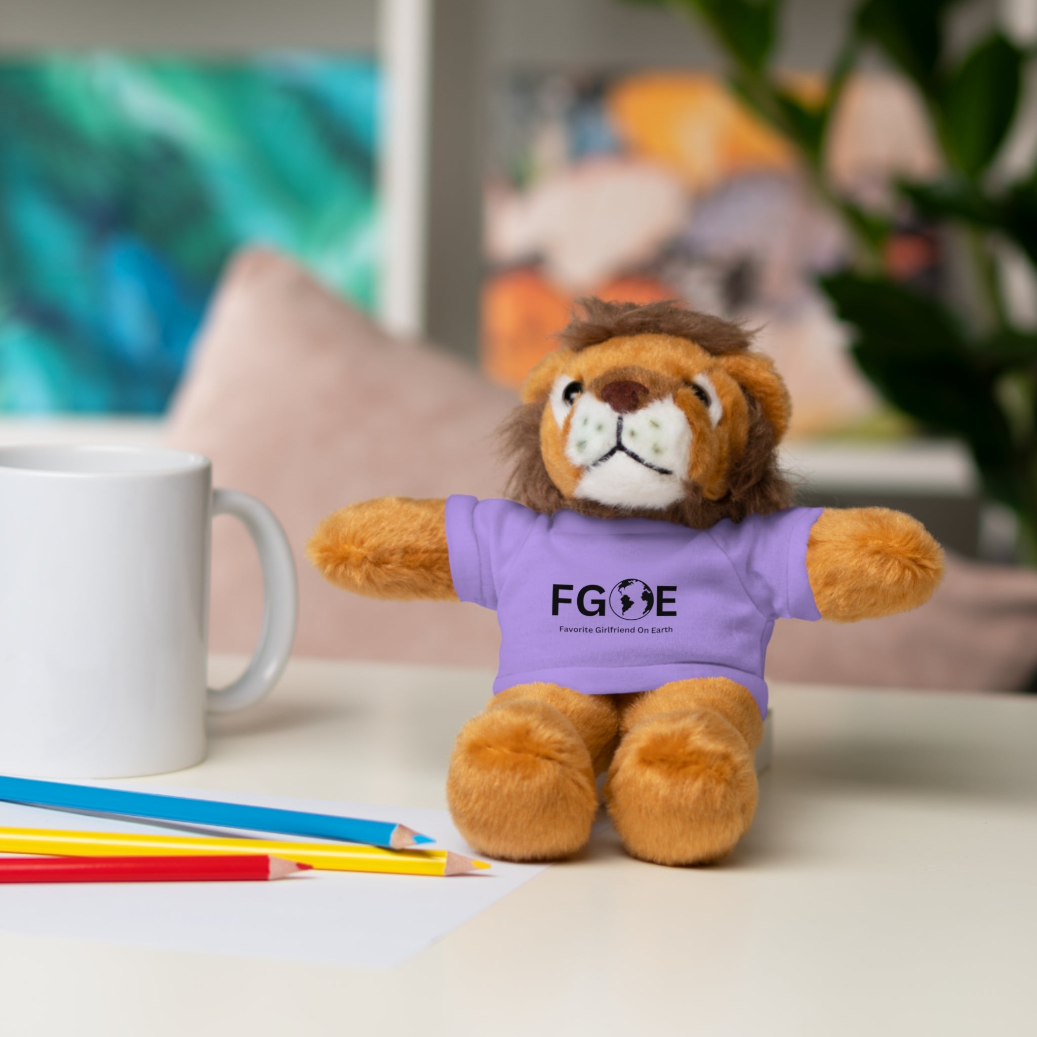 Stuffed Animal Gift – Favorite Girlfriend on Earth (FGOE)– Customizable T-Shirt & Animal