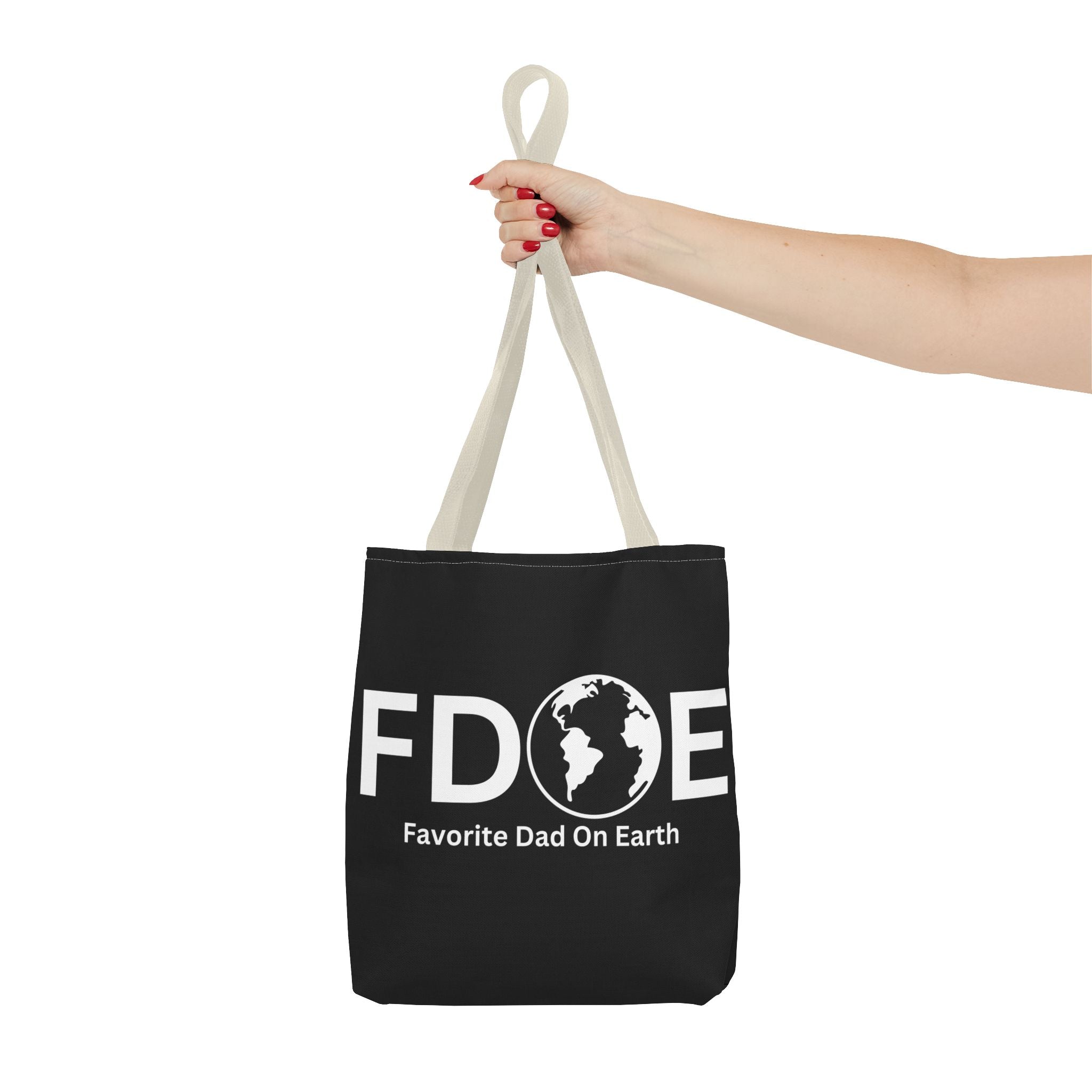 Favorite Dad On Earth (FDOE) Tote Bag- Custom Printed Stylish and Functional Tote