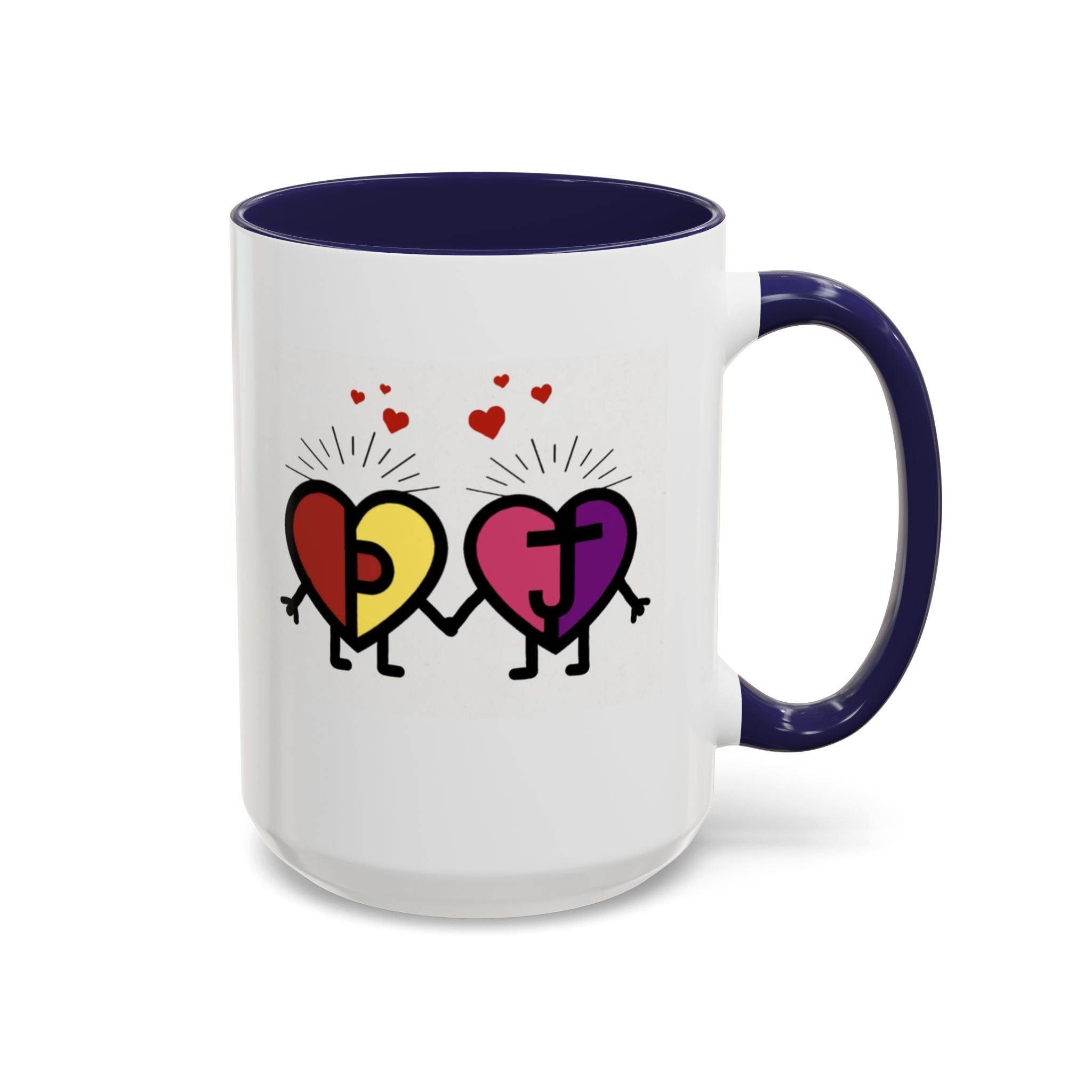 PJ & Joy Passionoy Mascots Accent Coffee Mug (11, 15oz)