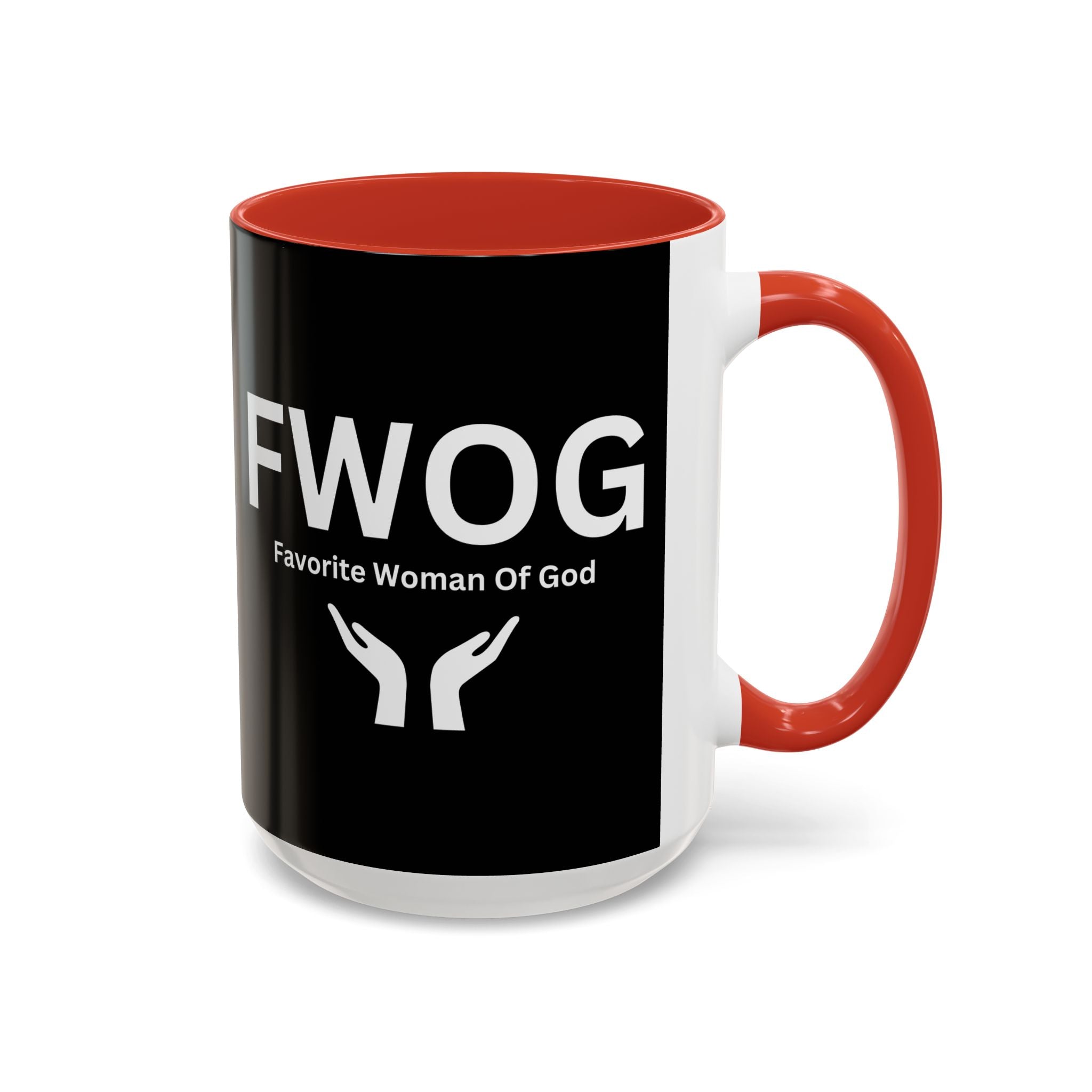 Favorite Woman of God (FWOG) Accent Coffee Mug (11oz, 15oz)