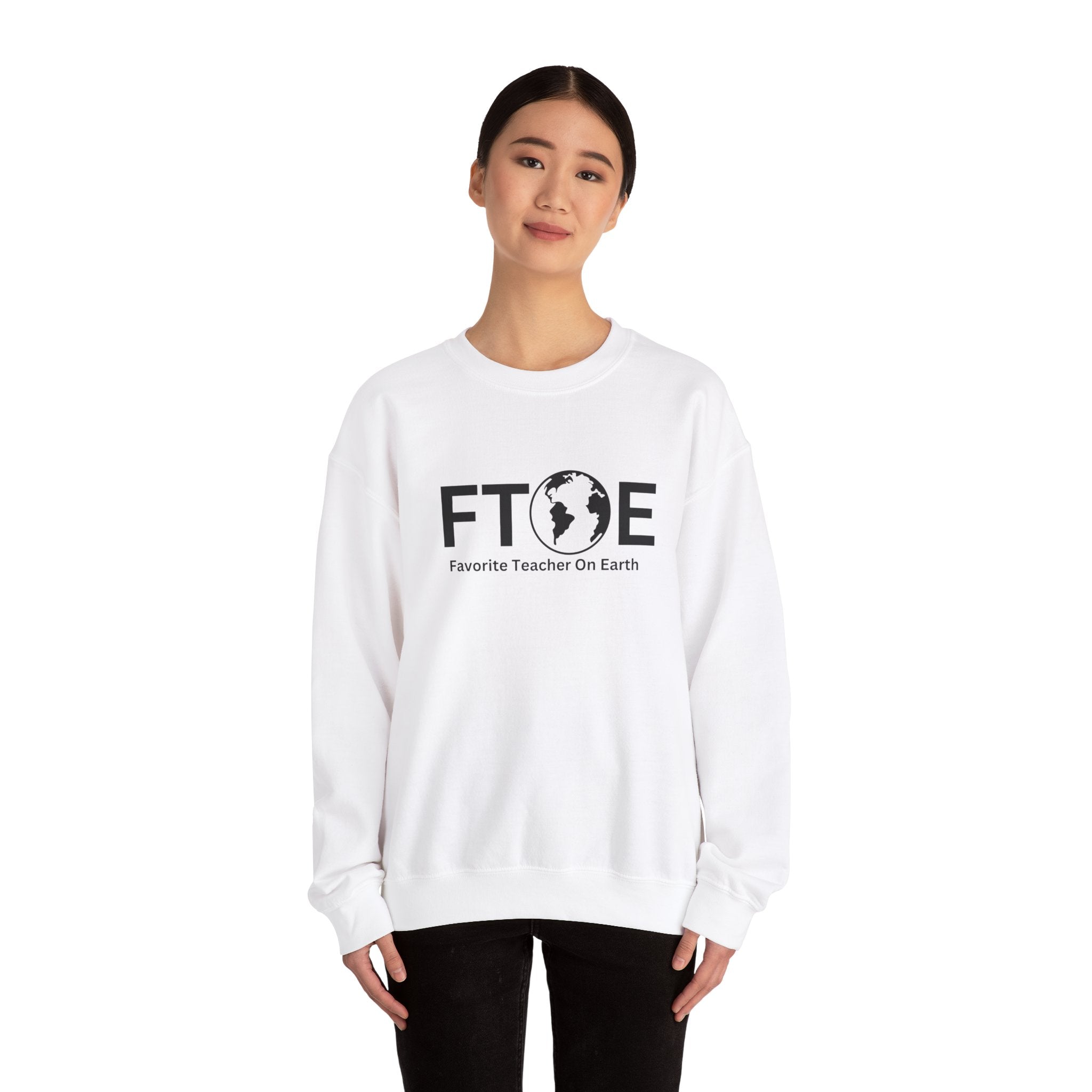 Favorite Teacher On Earth (FTOE) - Unisex Heavy Blend Crewneck Sweatshirt