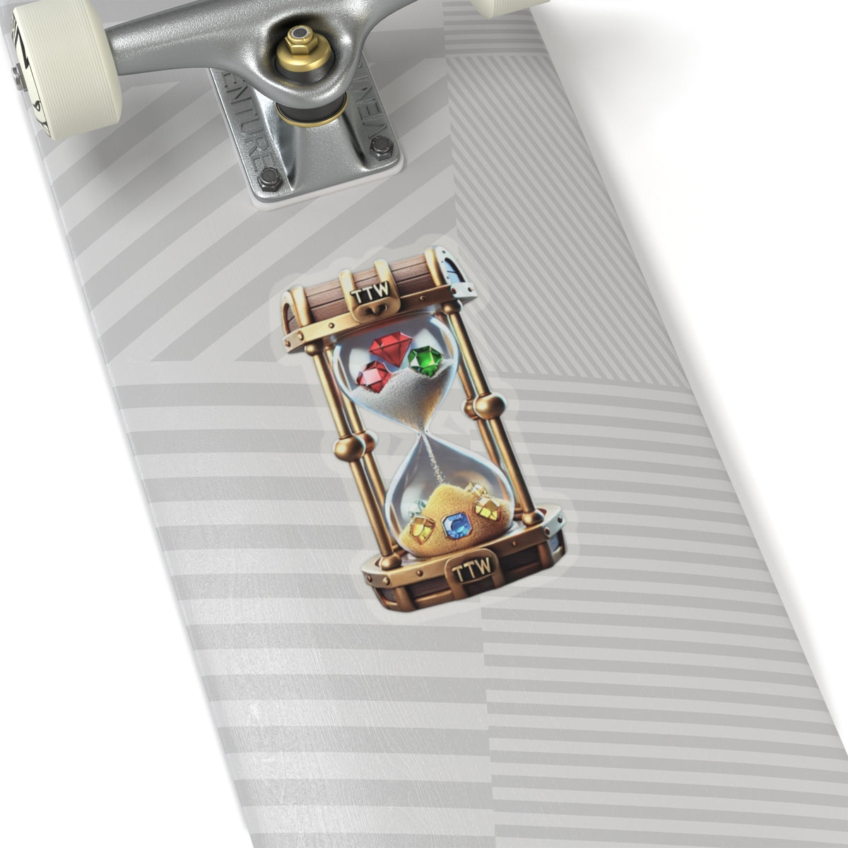 Treasure The Wait Logo Kiss-Cut Stickers - Custom Vinyl Stickers for Creative Decor