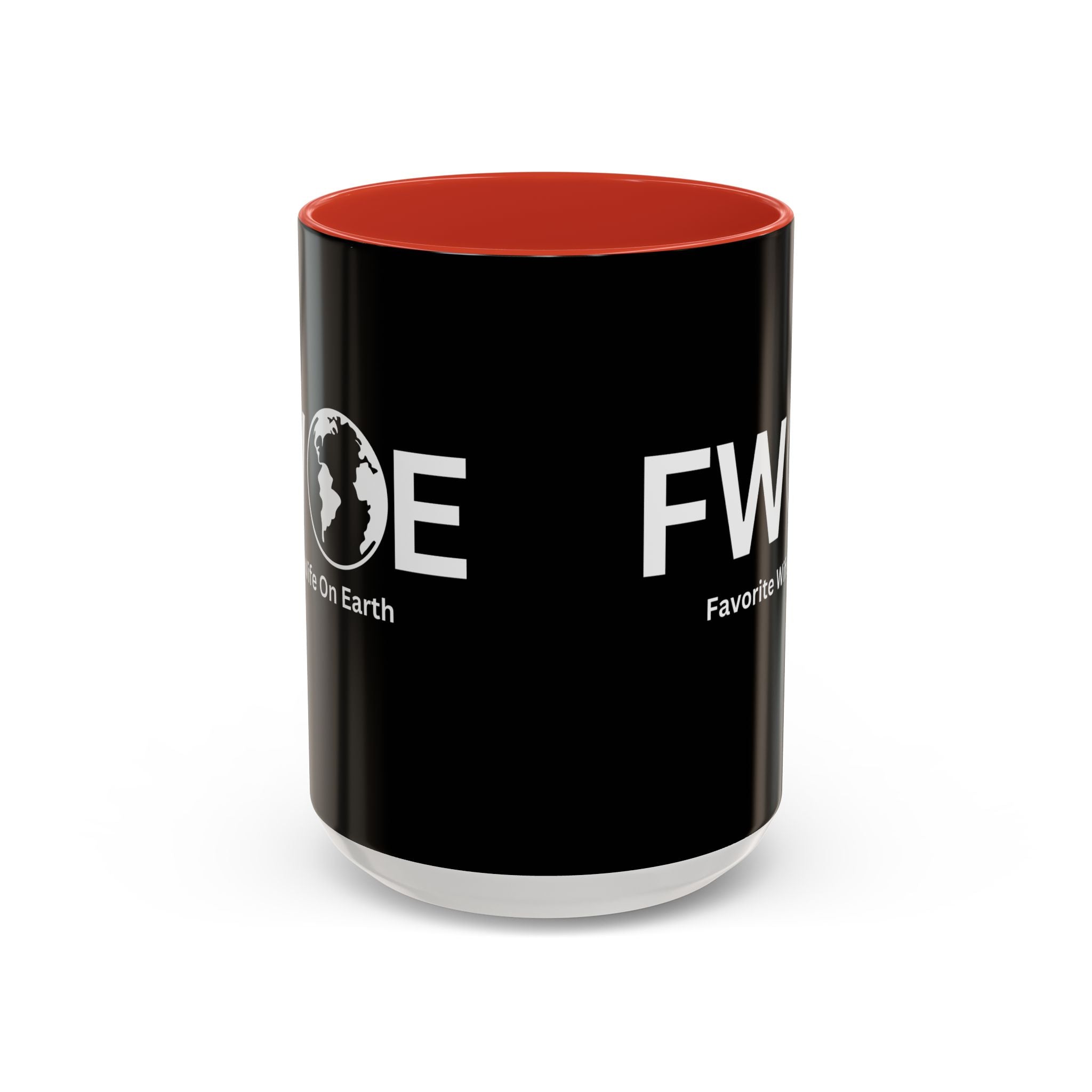 Favorite Wife On Earth (FWOE) Accent Coffee Mug (11oz, 15oz)