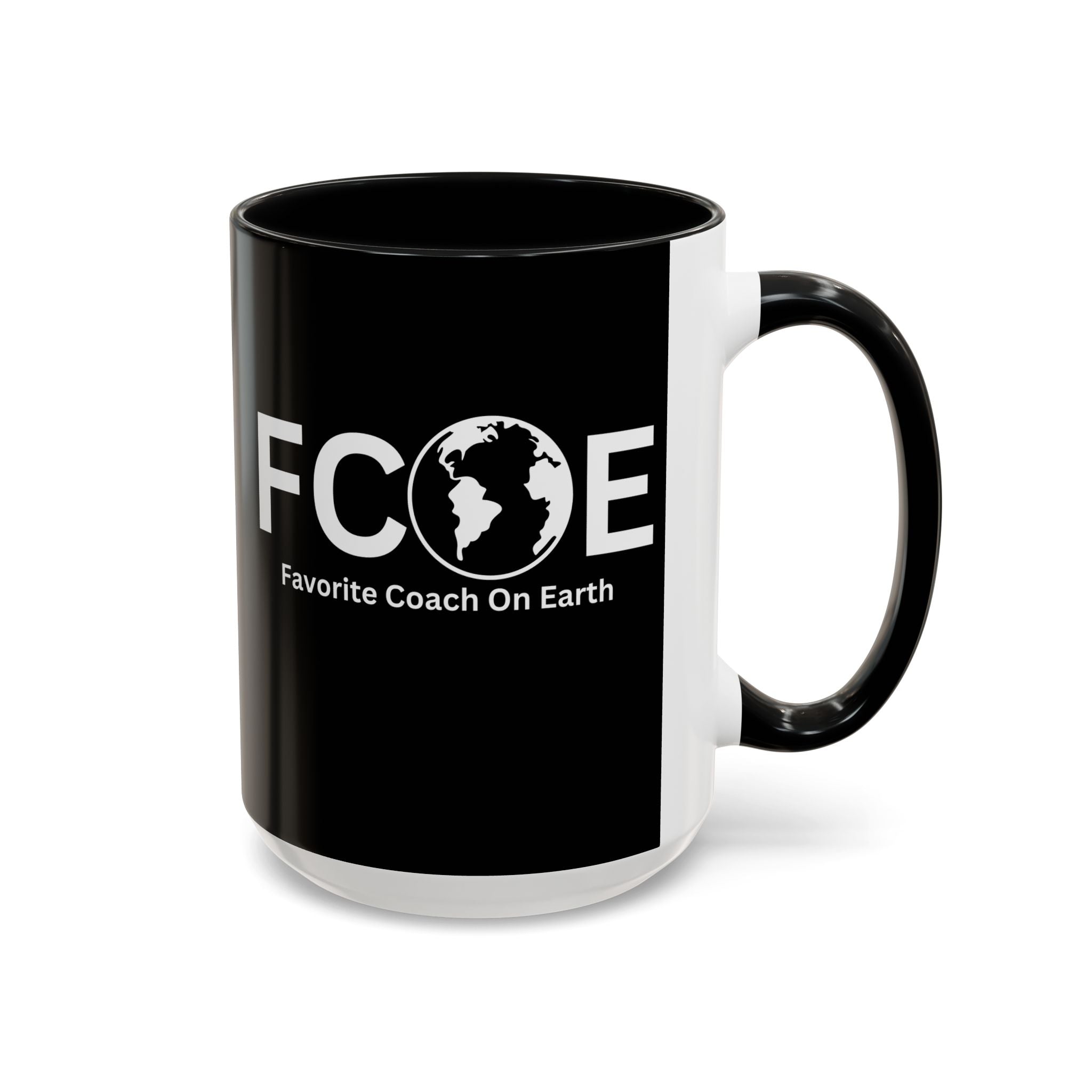 Favorite Coach On Earth (FCOE) Accent Coffee Mug (11oz, 15oz)