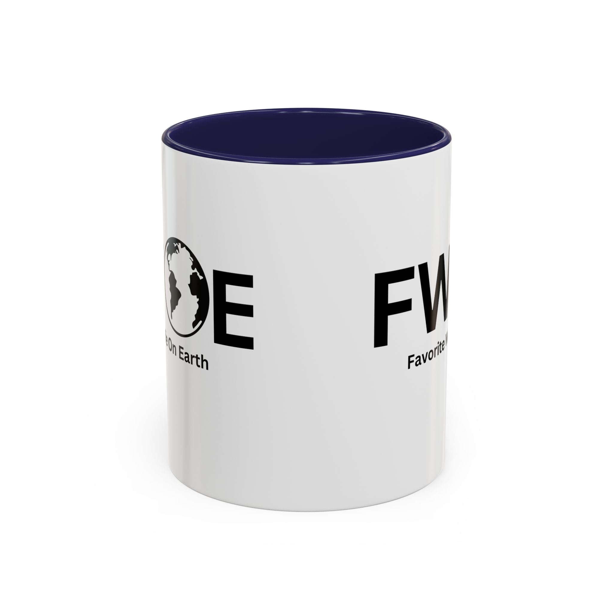 Favorite Wife On Earth (FWOE) Accent Coffee Mug (11oz, 15oz)
