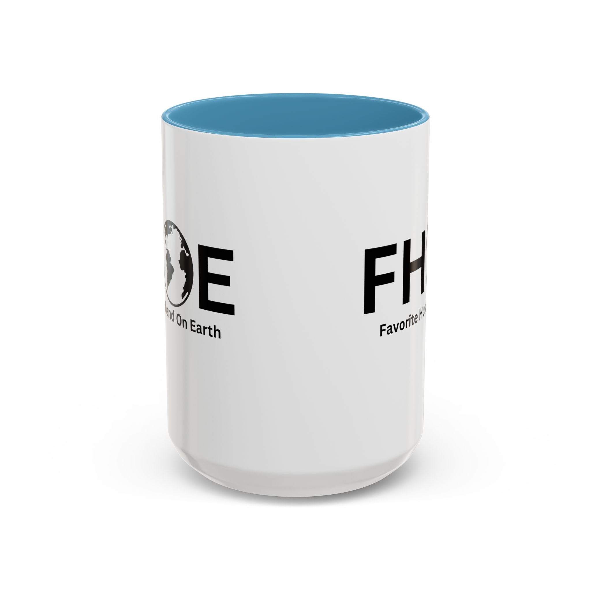 Favorite Husband On Earth (FHOE) Accent Coffee Mug (11oz, 15oz)
