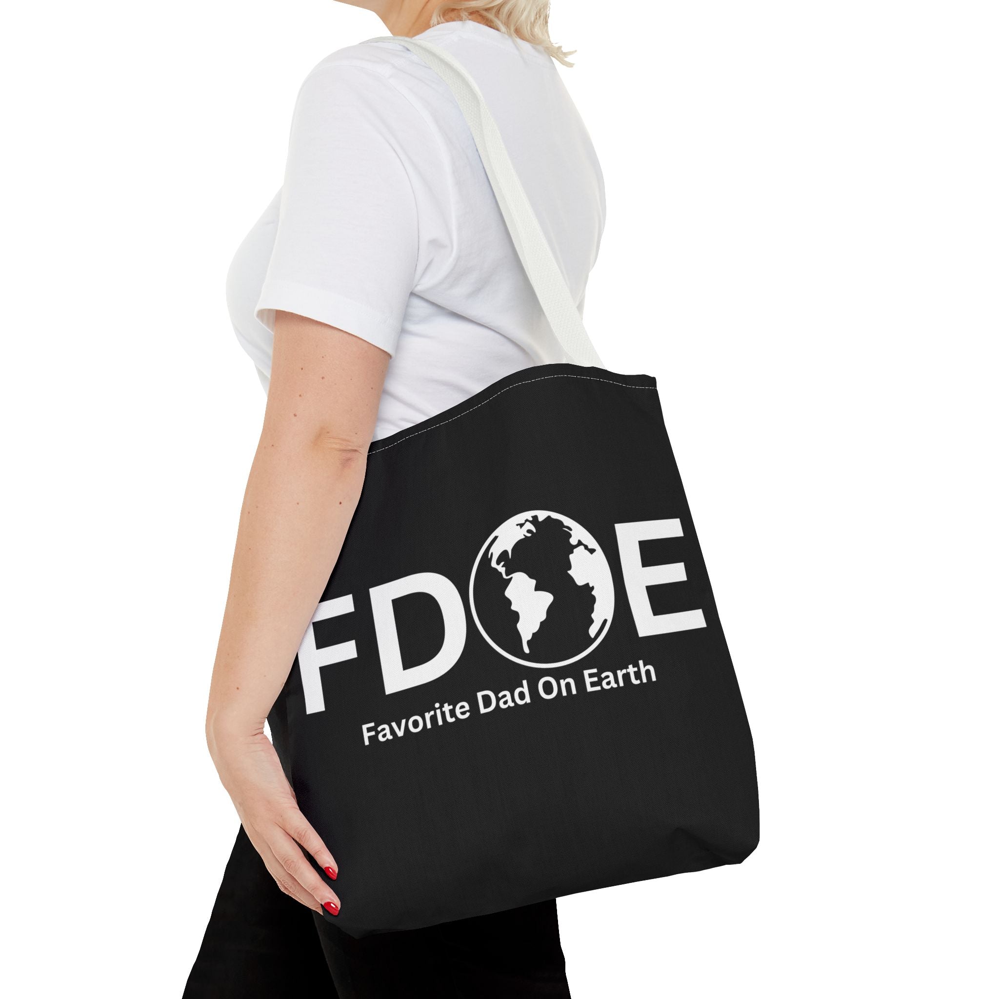 Favorite Dad On Earth (FDOE) Tote Bag- Custom Printed Stylish and Functional Tote
