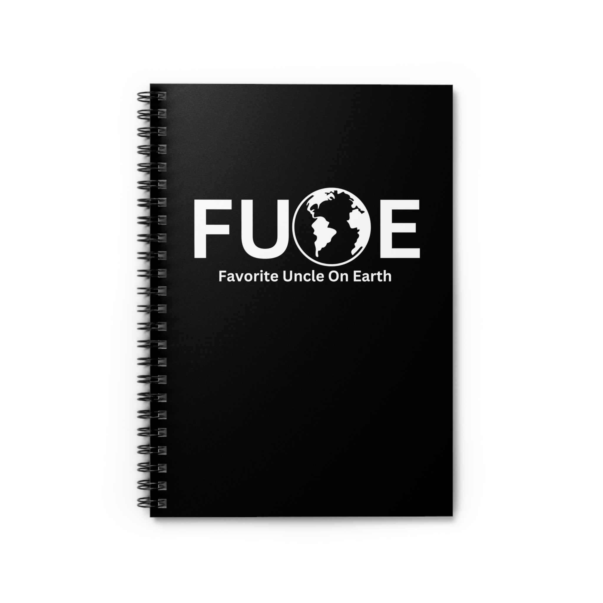 Favorite Uncle On Earth (FUOE) Spiral Notebook - 118 Page Ruled Line Notebook for Everyday Use