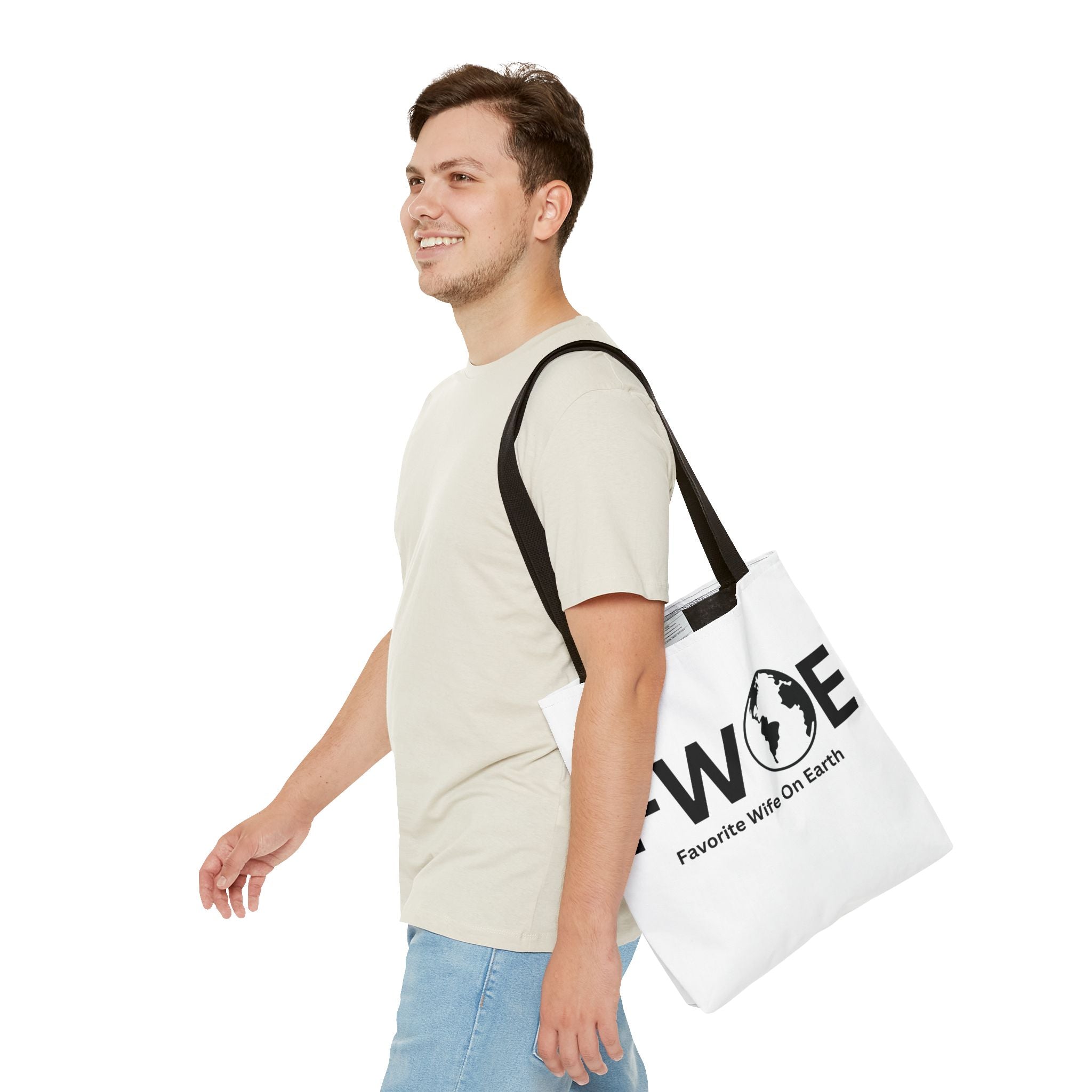 Favorite Wife On Earth (FWOE) Tote Bag - Custom Printed Stylish and Functional Tote