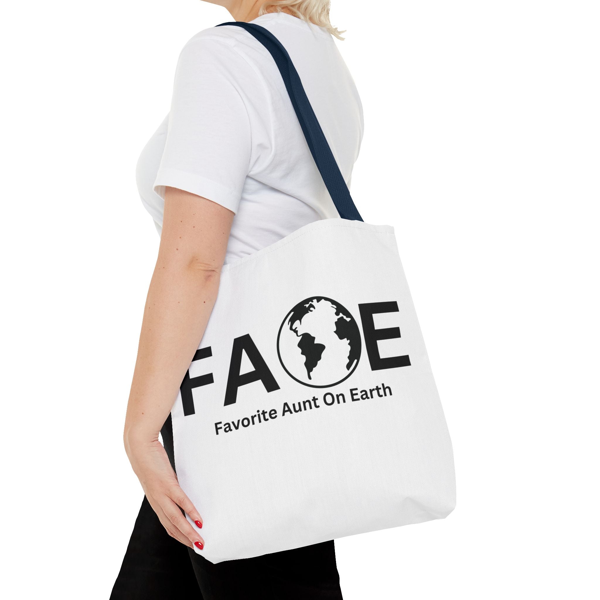 Favorite Aunt On Earth (FAOE) Tote Bag - Custom Printed Stylish and Functional Tote