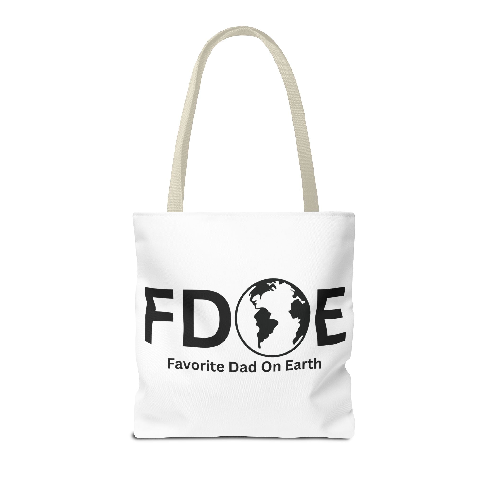 Favorite Dad On Earth (FDOE) Tote Bag- Custom Printed Stylish and Functional Tote