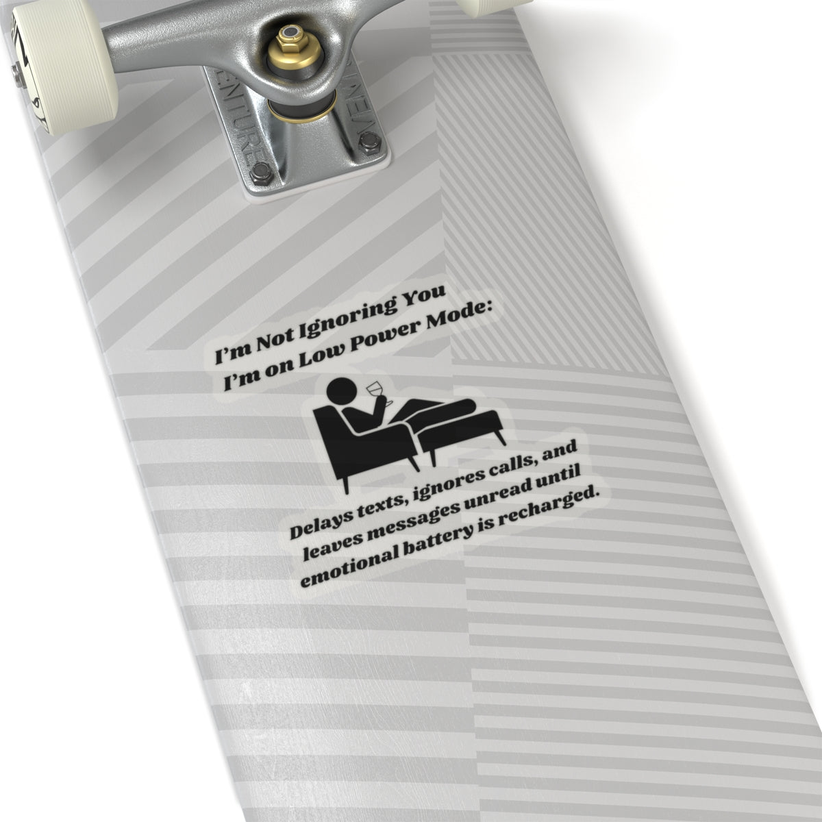 I'm Not Ignoring You, I'm on Low Power Mode Kiss-Cut Stickers - Custom Vinyl Stickers for Creative Decor