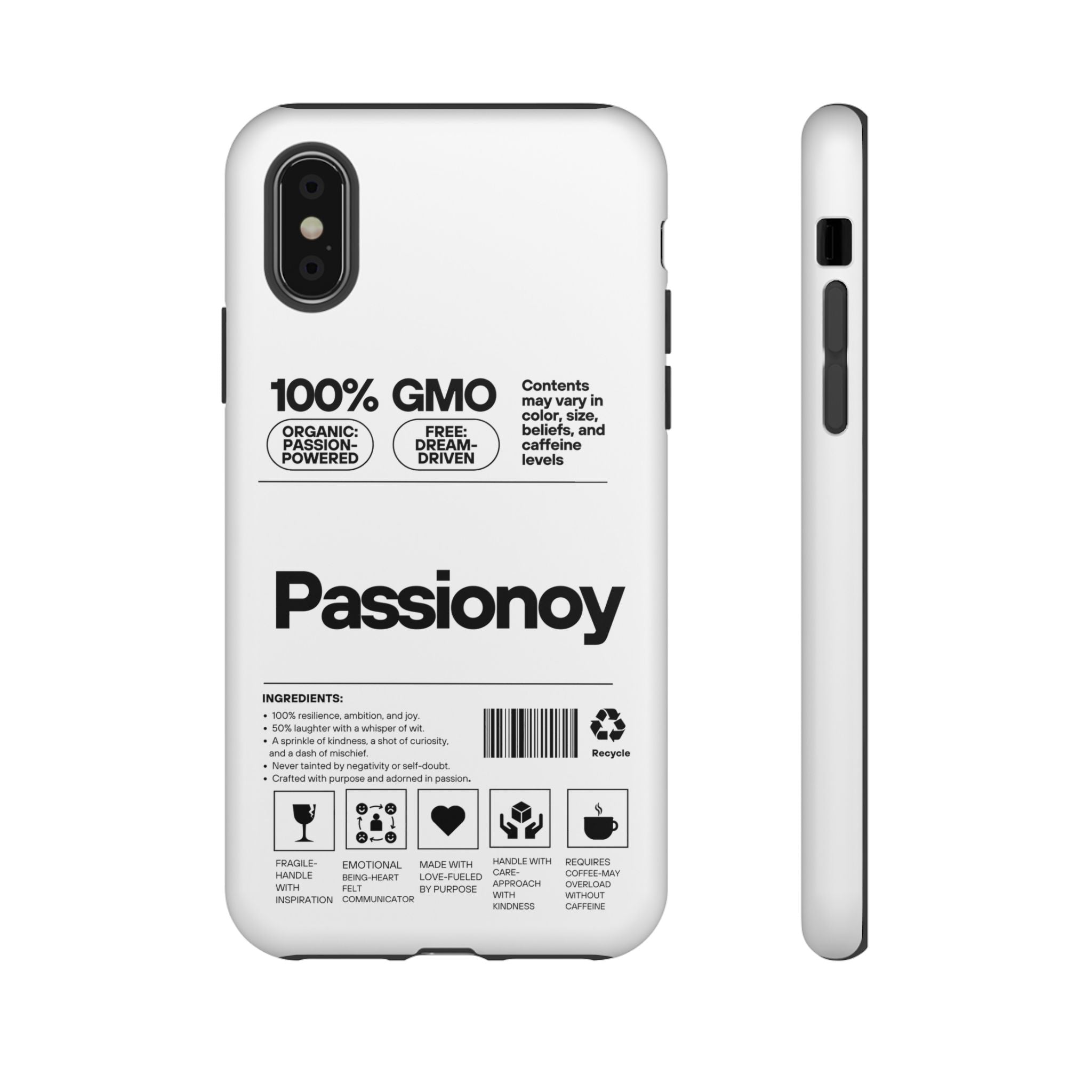 Passionoy Label Tough Cases - Custom Protective Phone Cases for iPhone, Samsung Galaxy, and Google Pixel