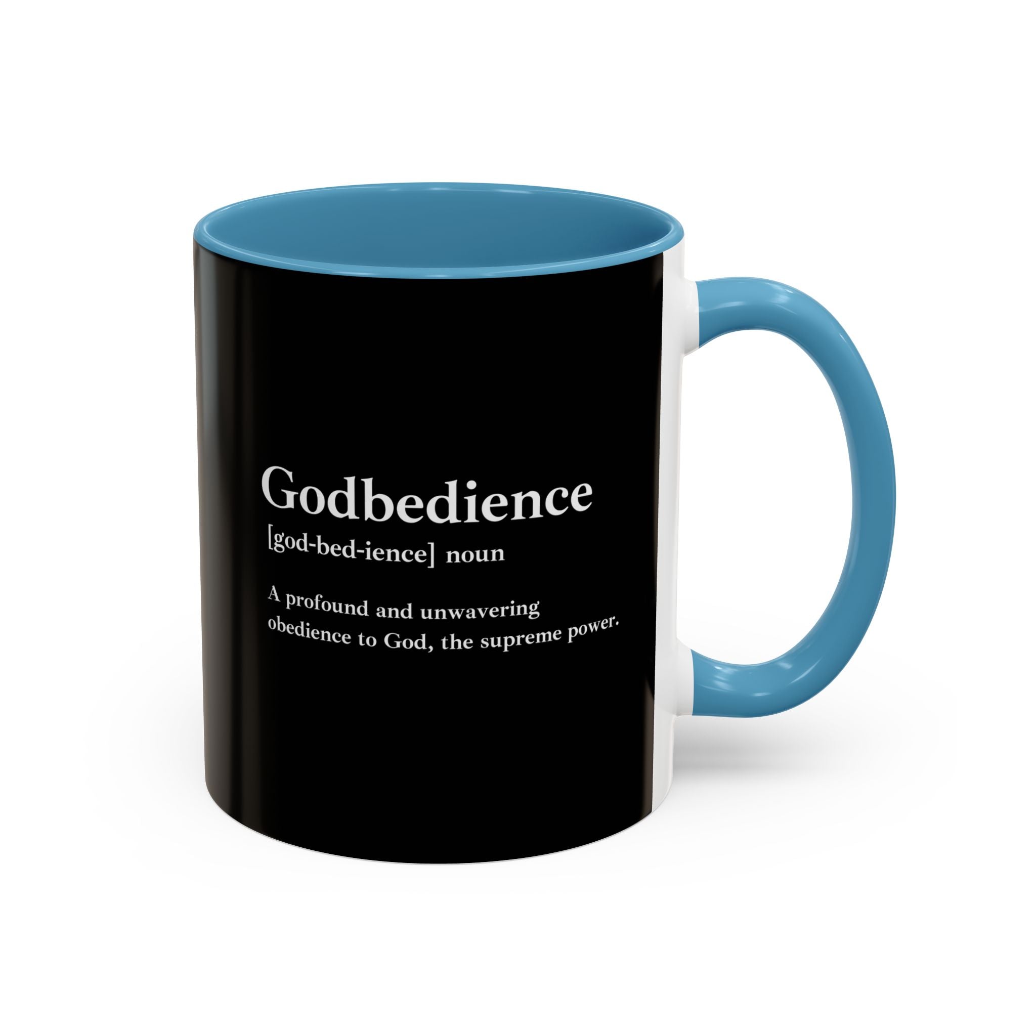 Godbedience Accent Coffee Mug (11, 15oz)