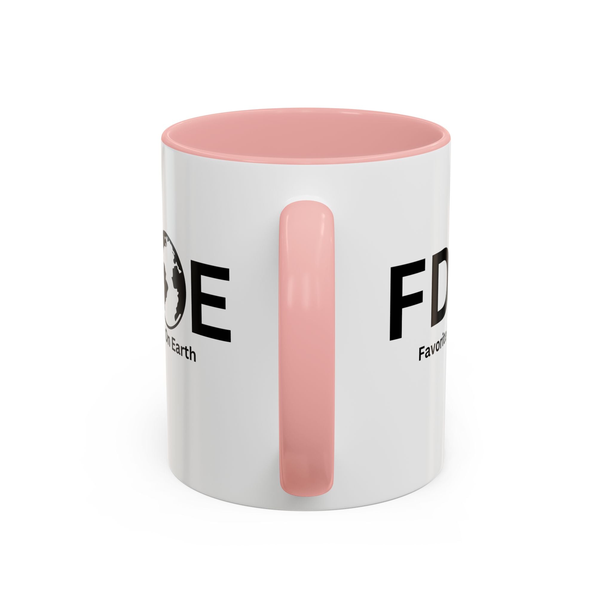 Favorite Dad On Earth (FDOE) Accent Coffee Mug (11oz, 15oz)