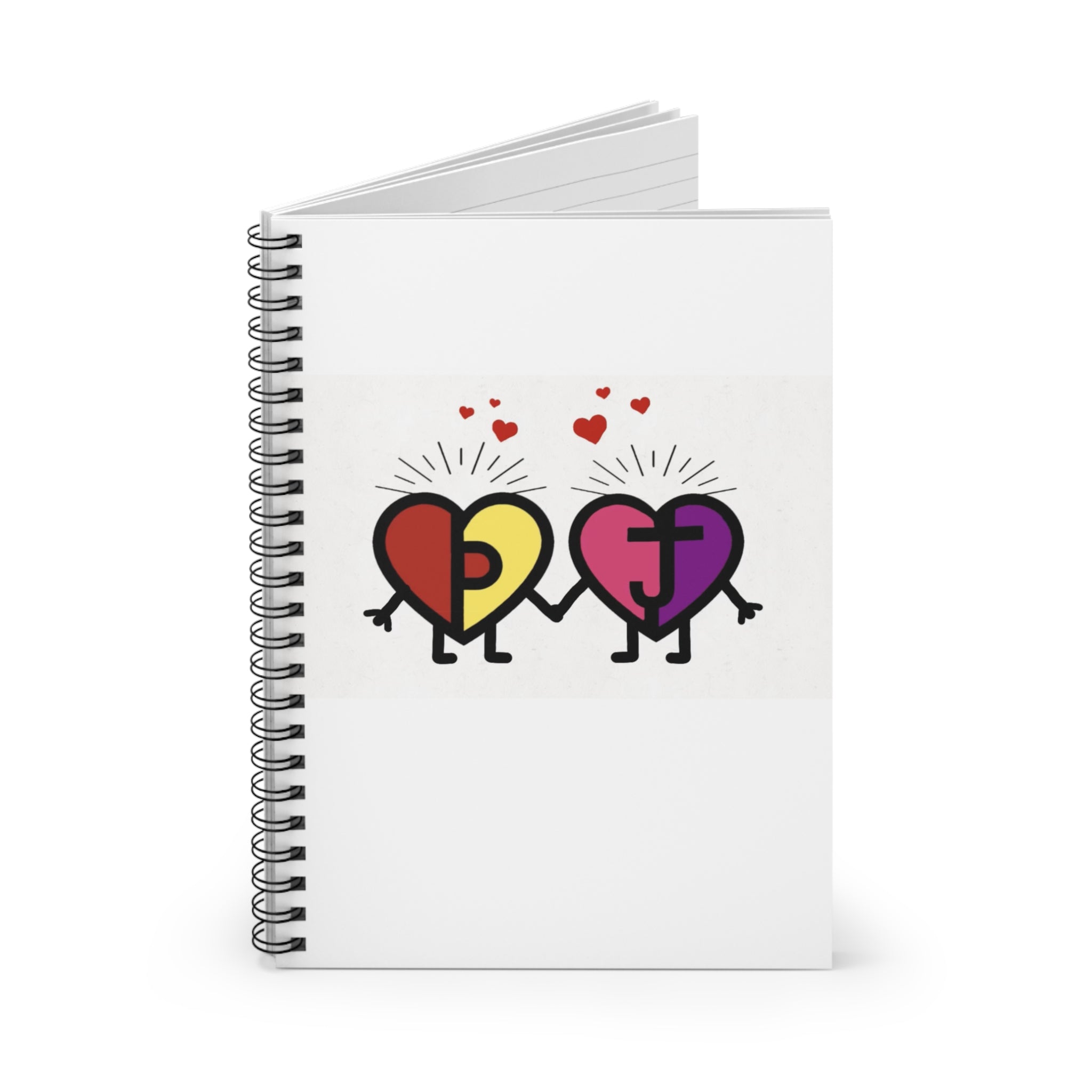 PJ & Joy Passionoy Mascots Spiral Notebook - 118 Page Ruled Line Notebook for Everyday Use