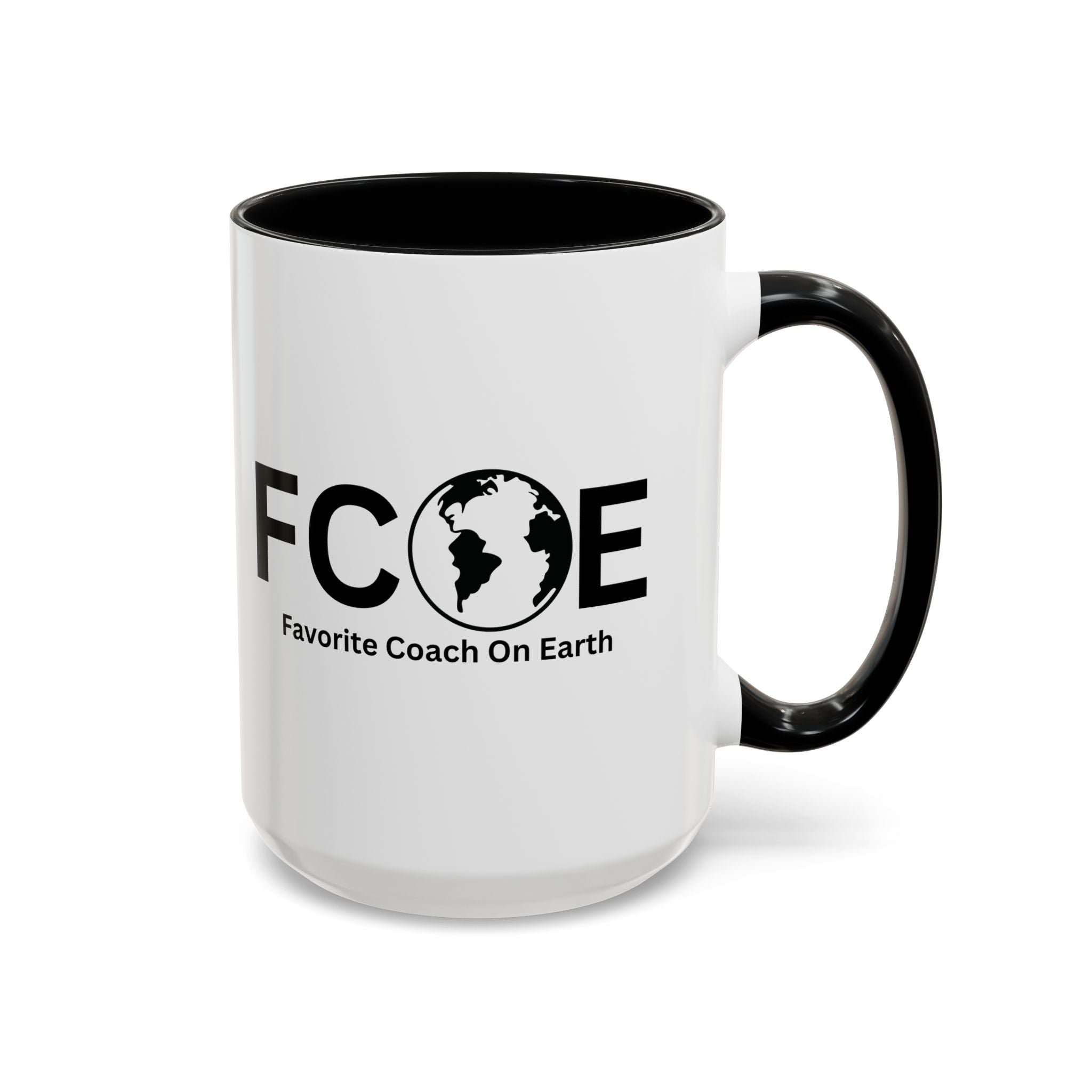 Favorite Coach On Earth (FCOE) Accent Coffee Mug (11oz, 15oz)
