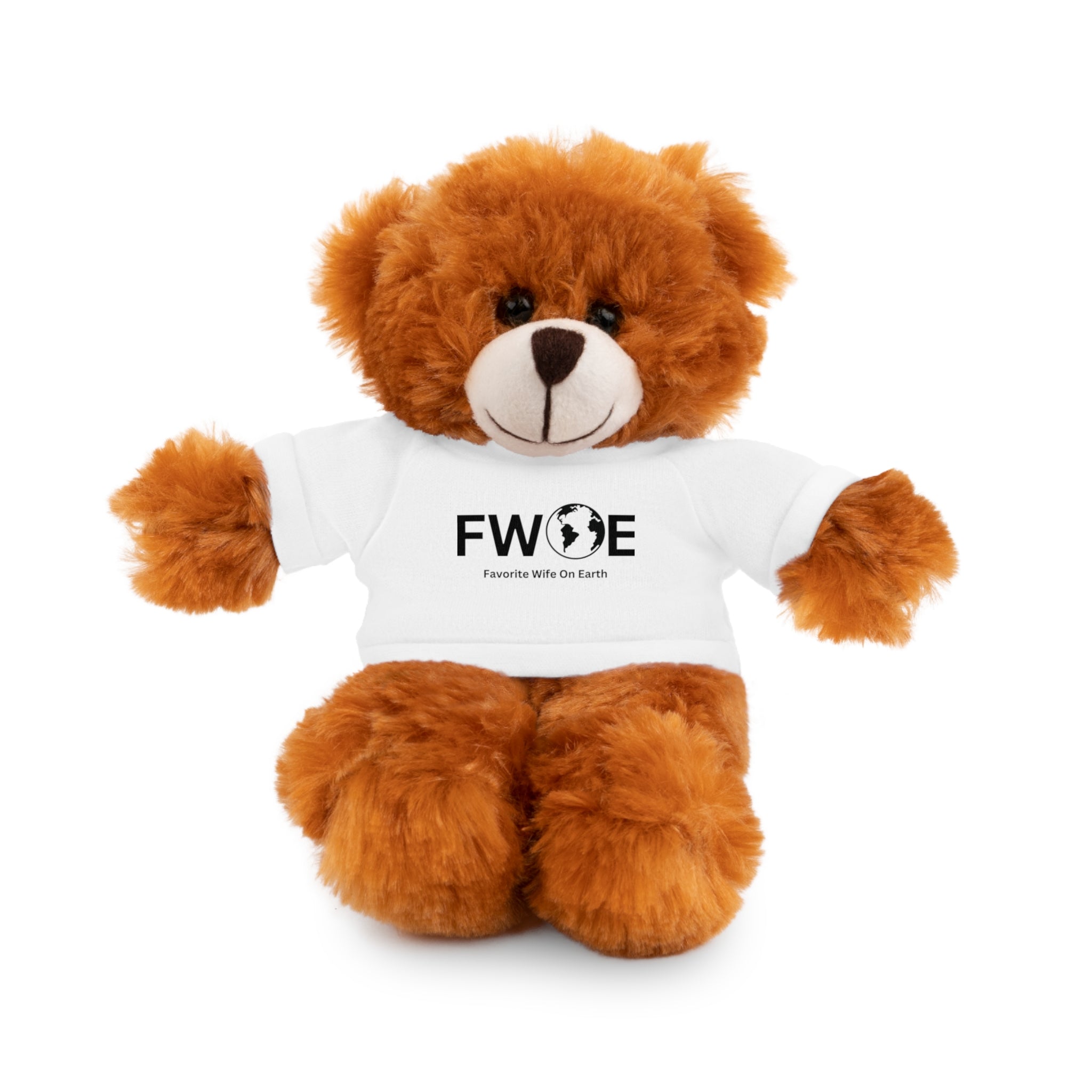 Stuffed Animal Gift – Favorite Wife on Earth (FWOE) – Customizable T-Shirt & Animal