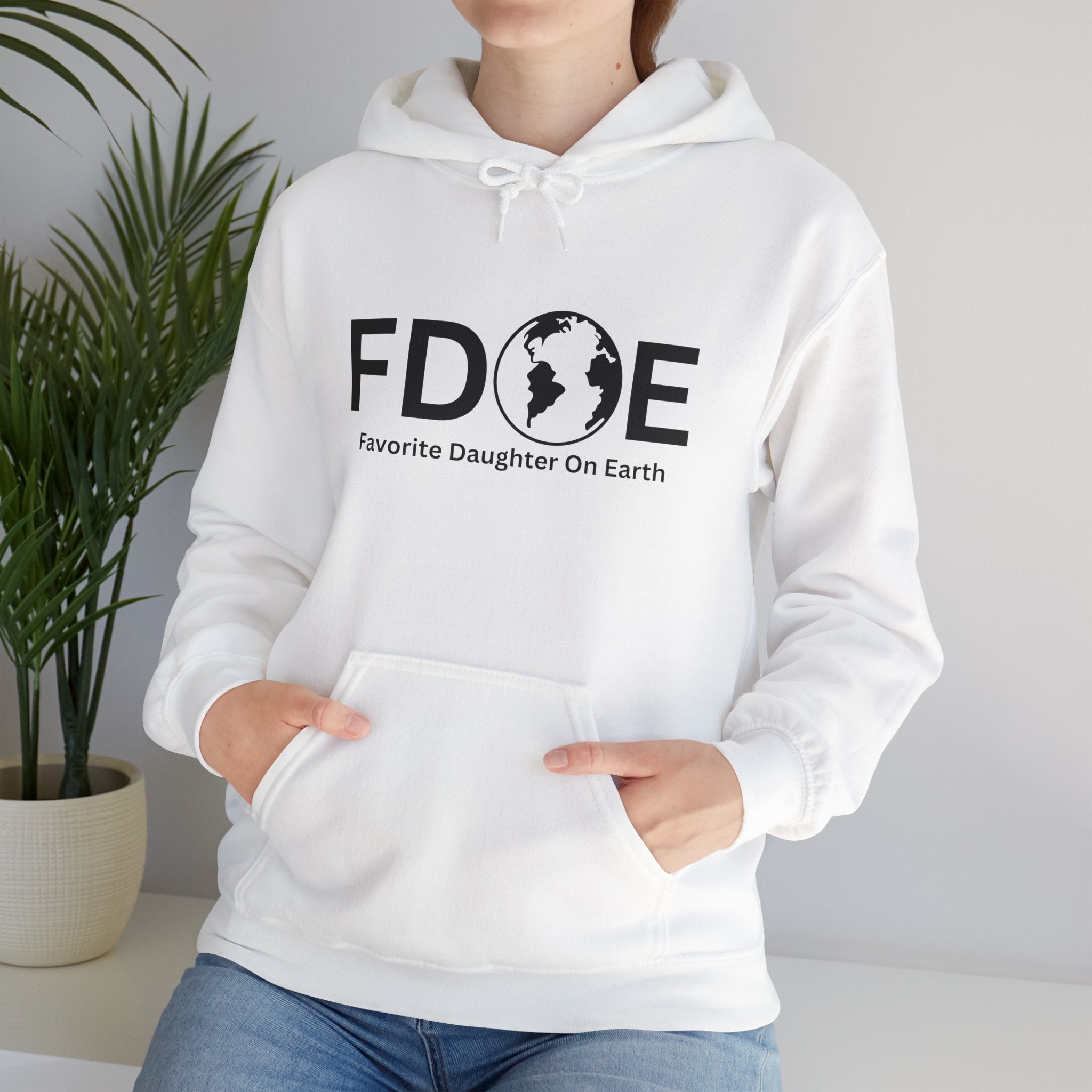 Favorite Daughter On Earth (FDOE) - Unisex Heavy Blend Hooded Sweatshirt