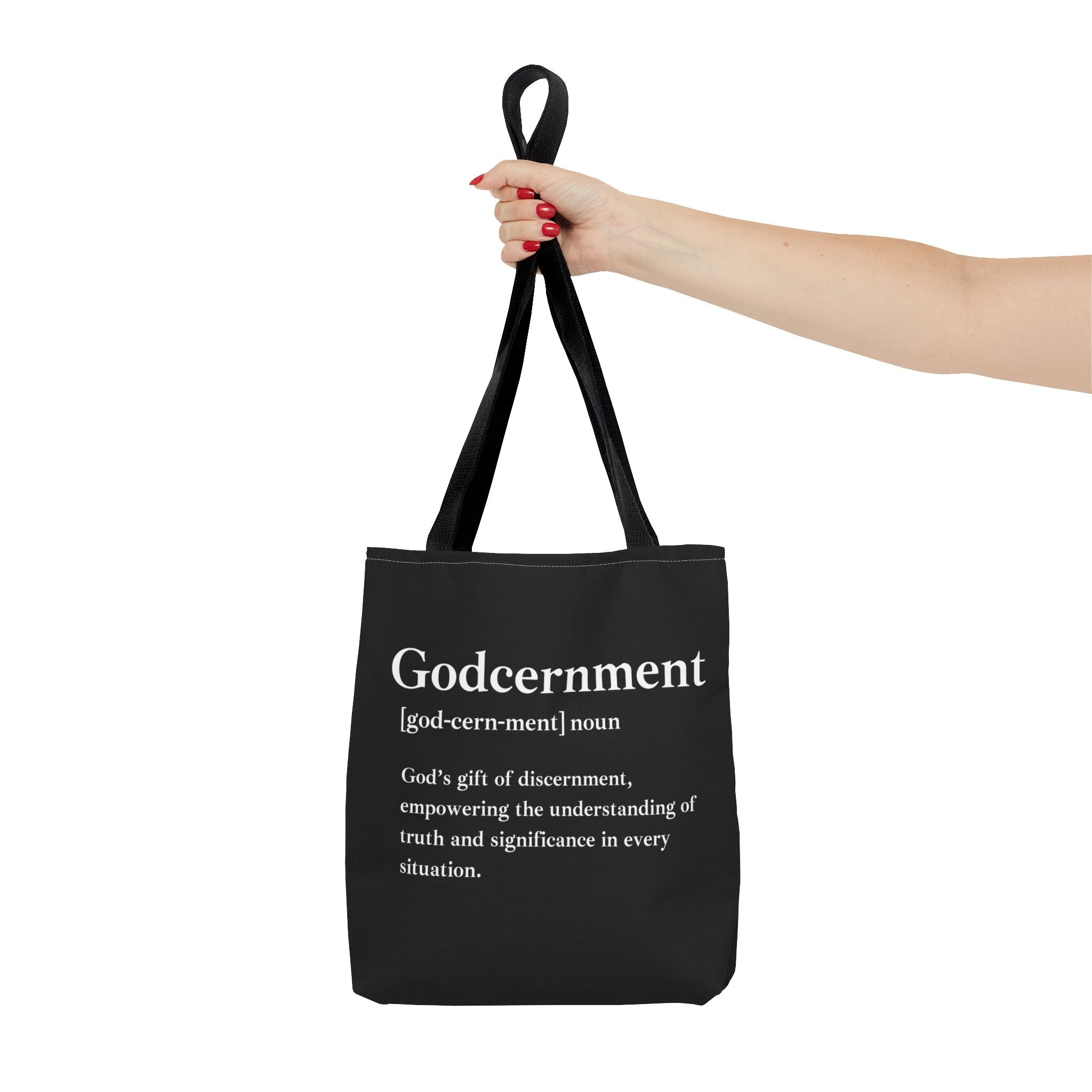 Godcernment Tote Bag - Custom Printed Stylish and Functional Tote