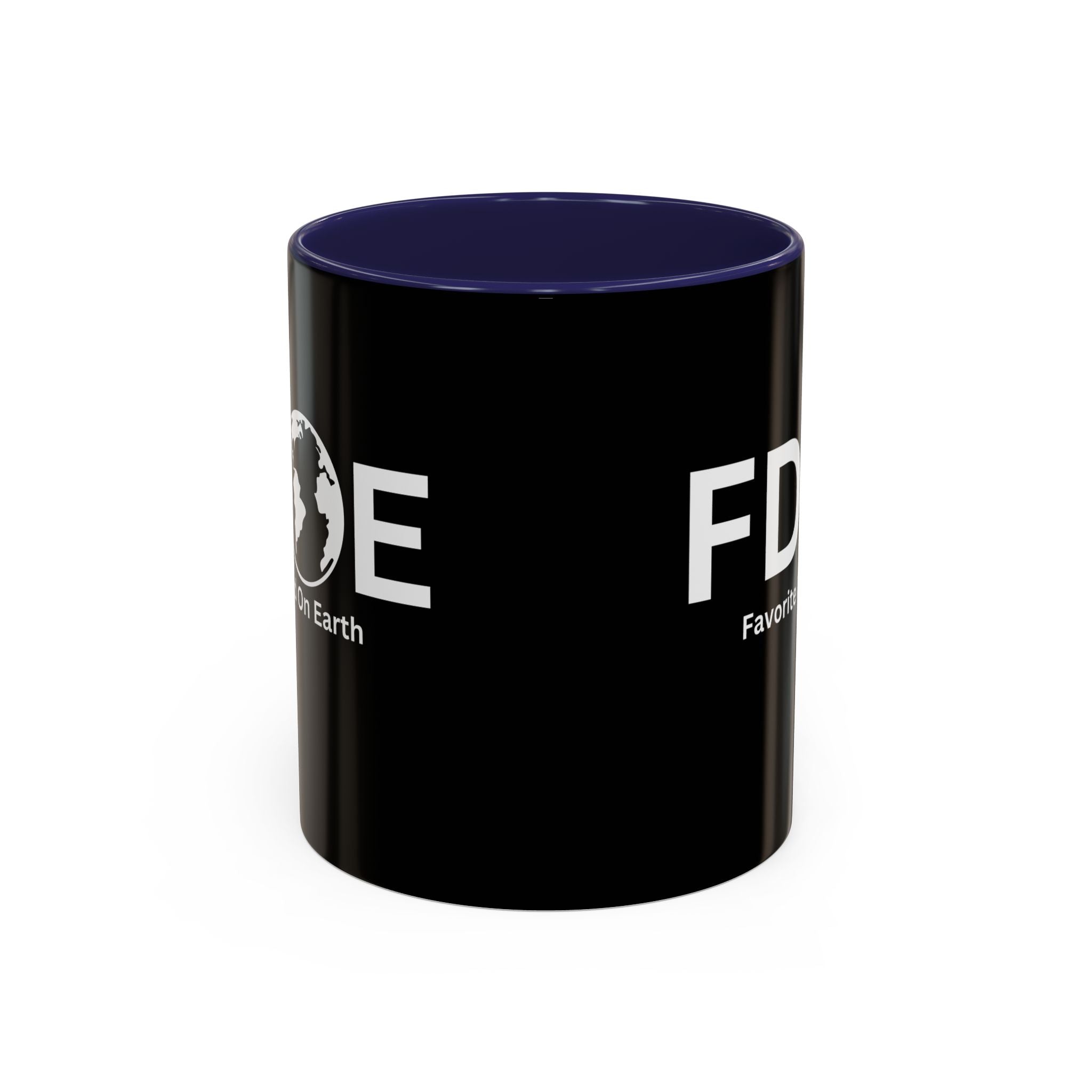 Favorite Dad On Earth (FDOE) Accent Coffee Mug (11oz, 15oz)