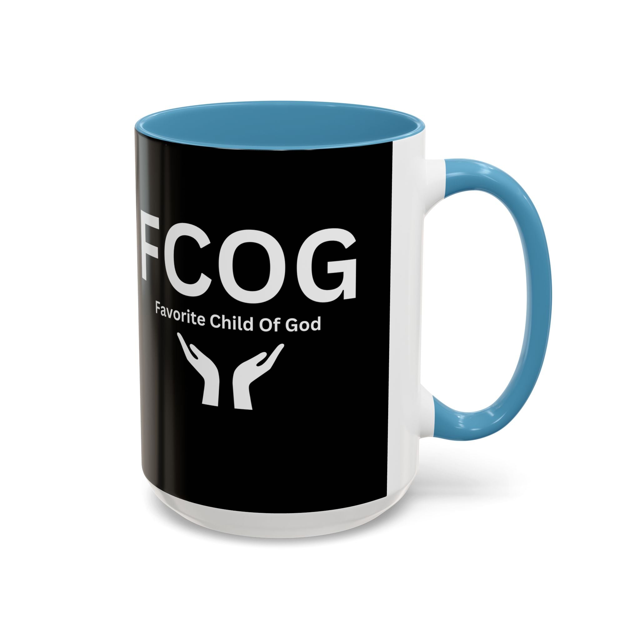 Favorite Child of God (FCOG) Accent Coffee Mug (11, 15oz)
