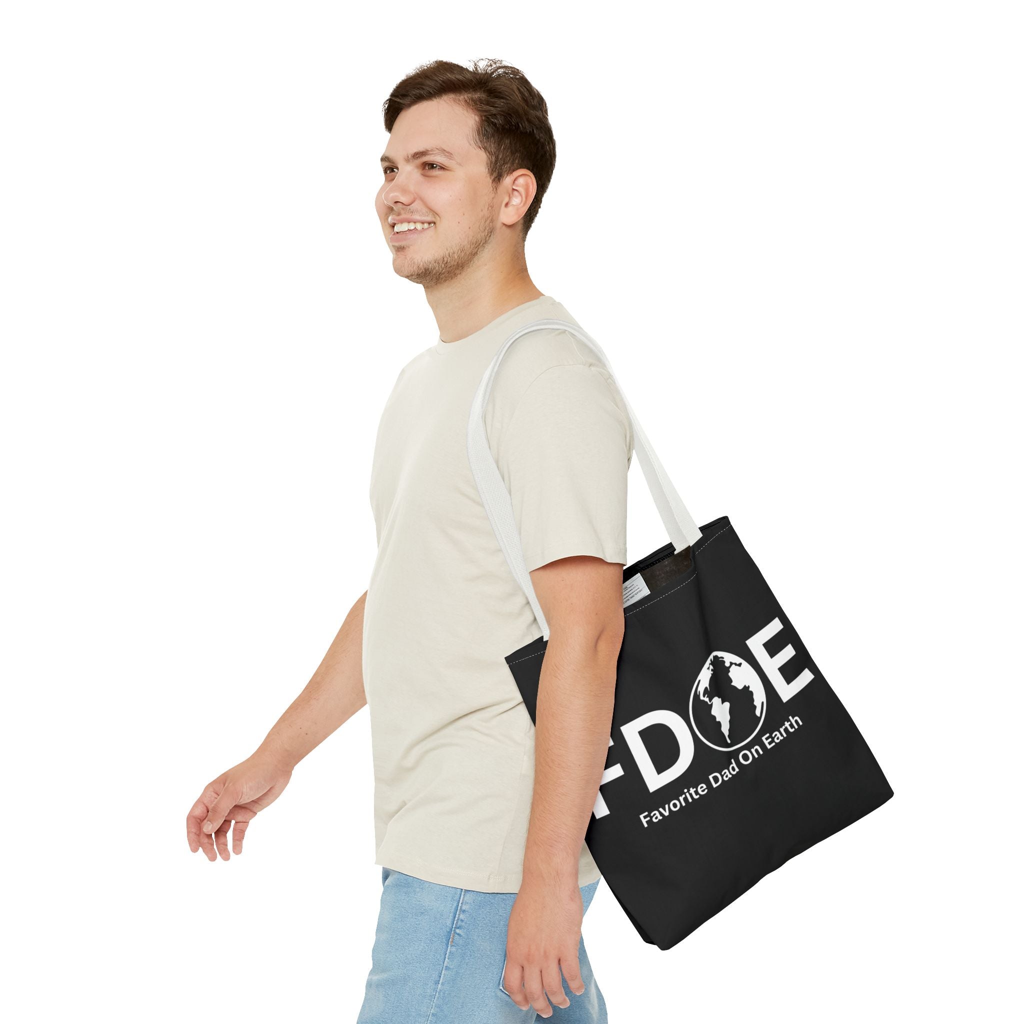 Favorite Dad On Earth (FDOE) Tote Bag- Custom Printed Stylish and Functional Tote