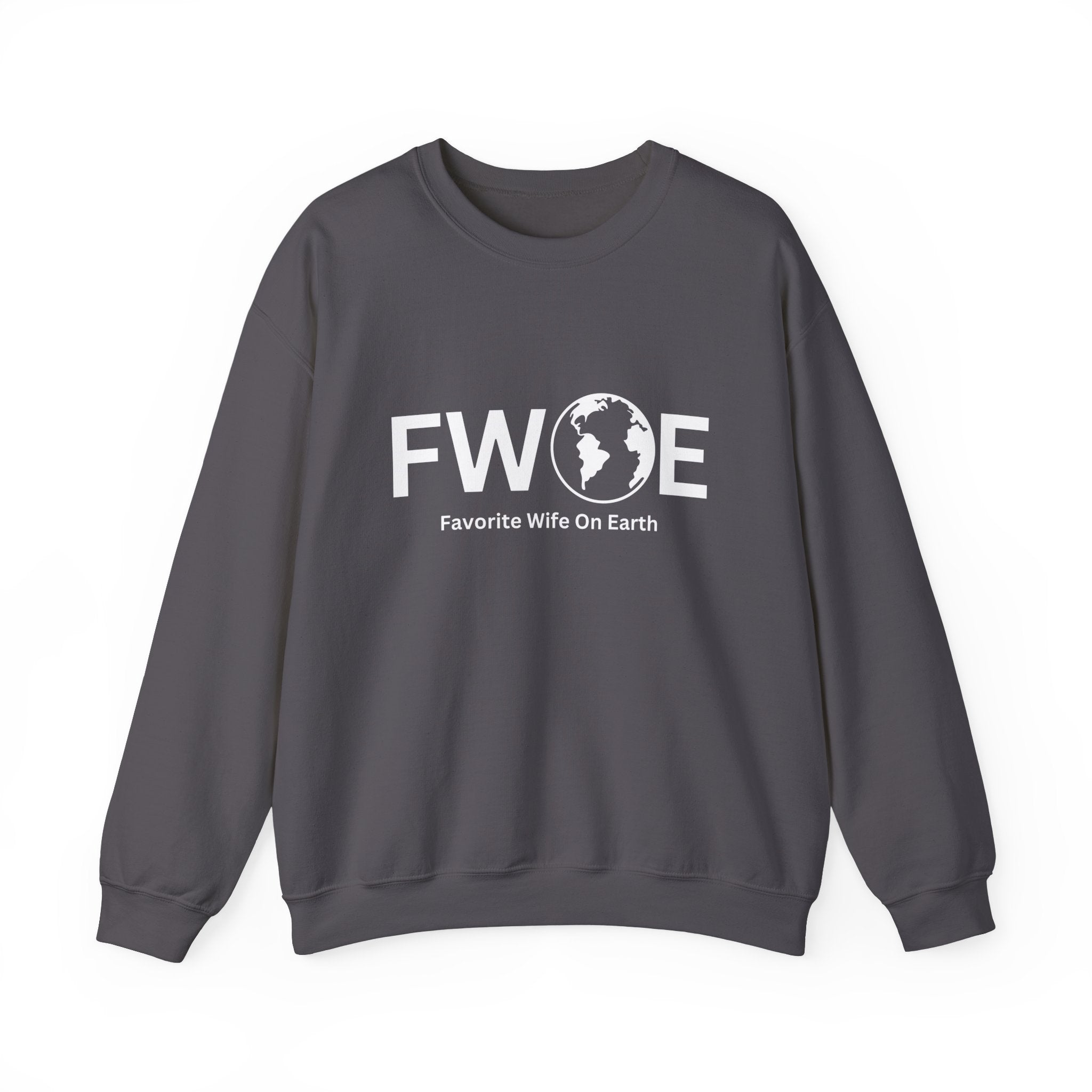 Favorite Wife On Earth (FWOE) Crewneck Sweatshirt - Cozy and Stylish Hoodie for Cold Days