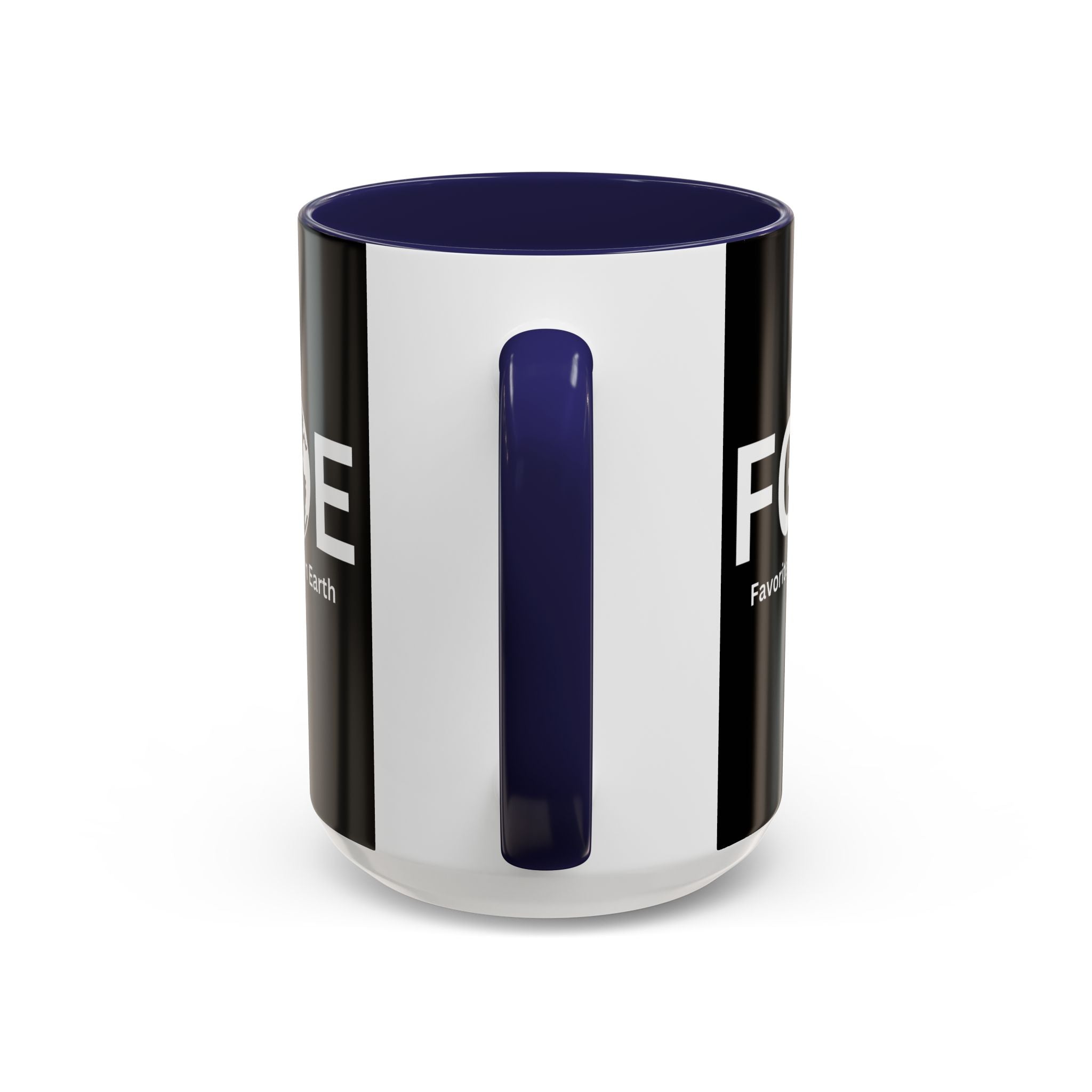 Favorite Grandpa On Earth (FGOE) Accent Coffee Mug (11oz, 15oz)