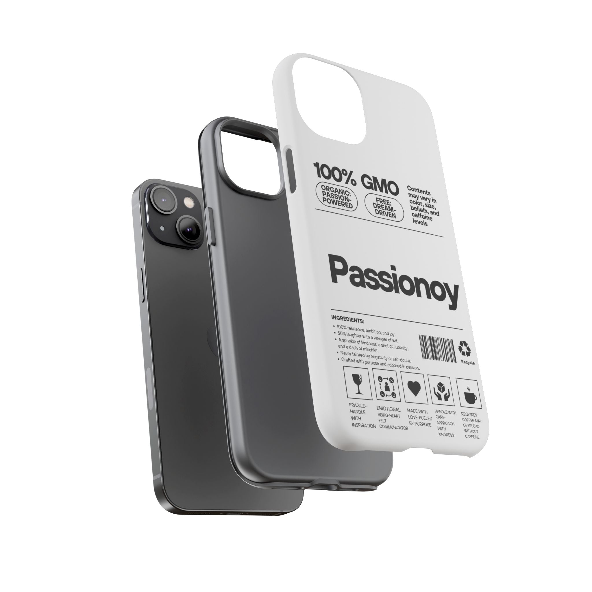 Passionoy Label Tough Cases - Custom Protective Phone Cases for iPhone, Samsung Galaxy, and Google Pixel