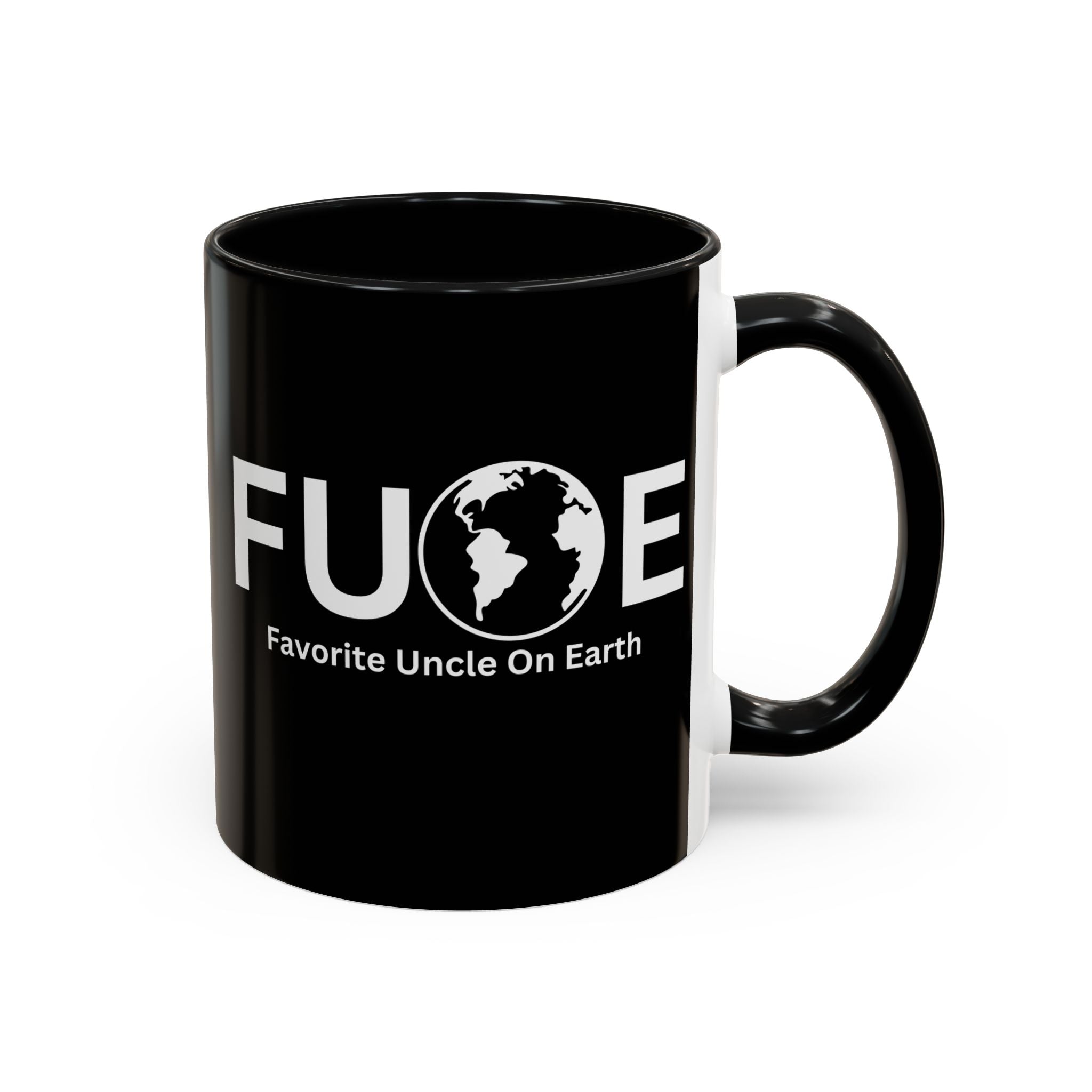 Favorite Uncle On Earth (FUOE) Accent Coffee Mug (11oz, 15oz)