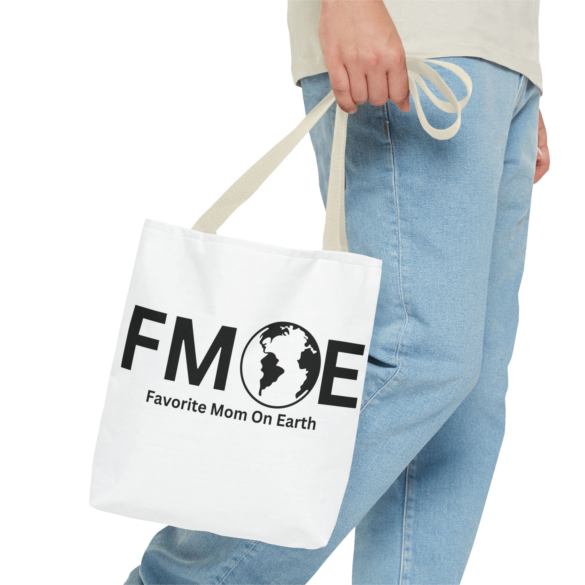 Favorite Mom On Earth (FMOE) Tote Bag- Custom Printed Stylish and Functional Tote