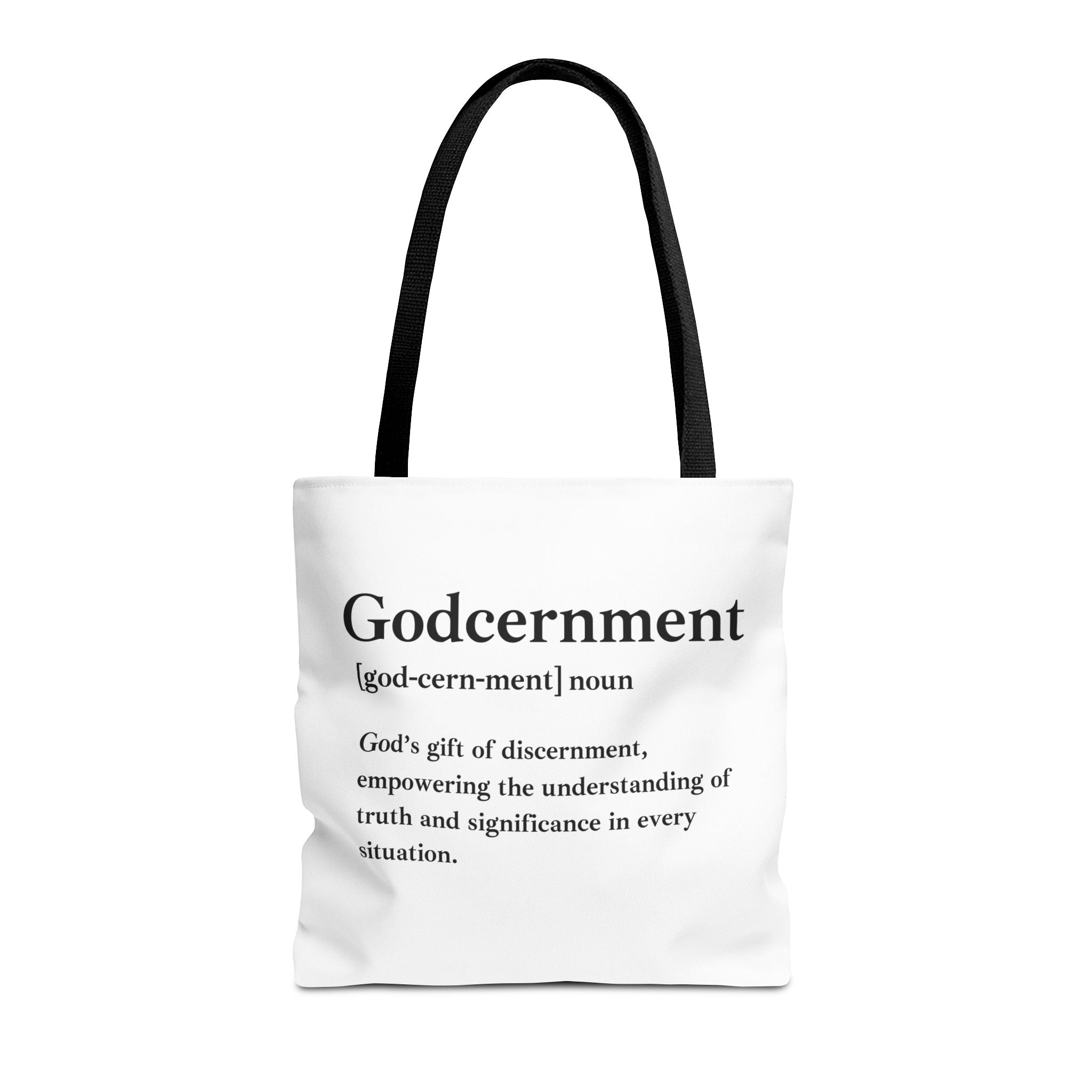 Godcernment Tote Bag - Custom Printed Stylish and Functional Tote
