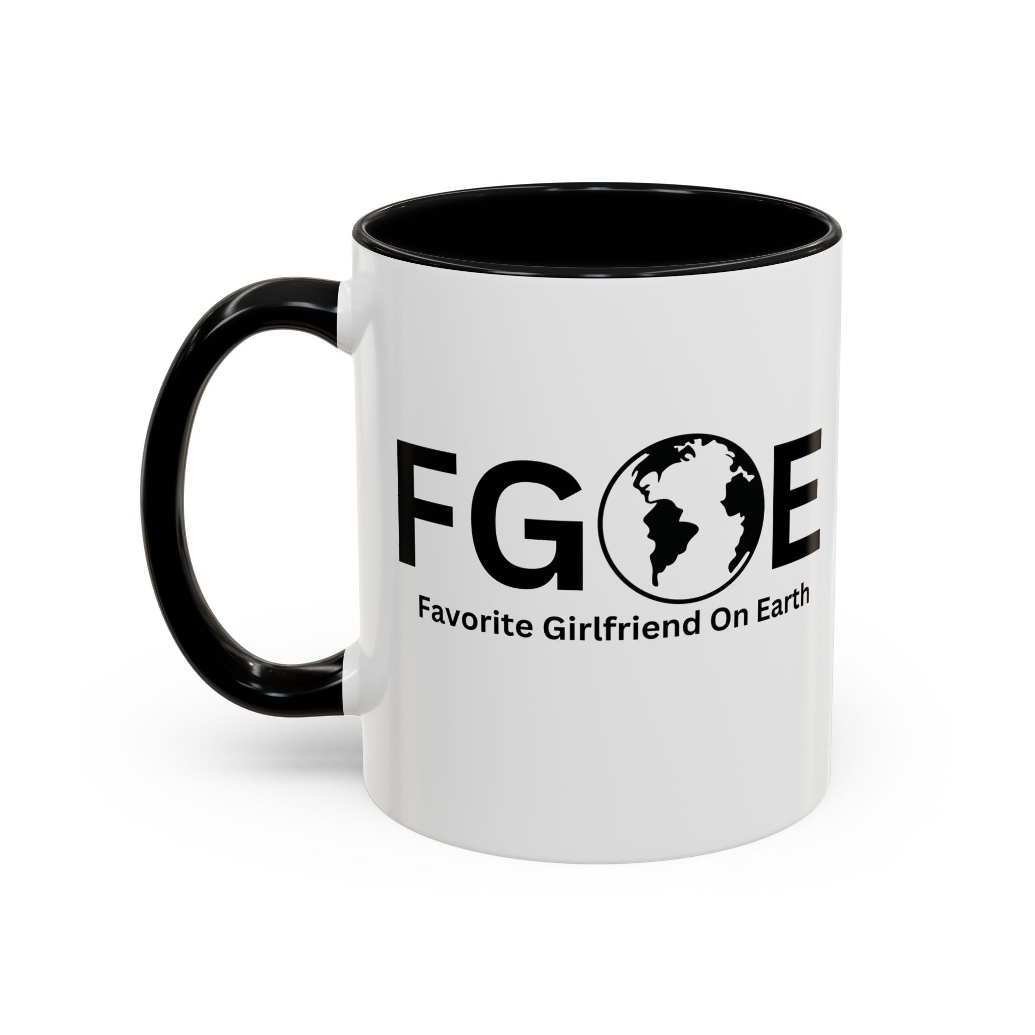 Favorite Girlfriend On Earth (FGOE) Accent Coffee Mug (11oz, 15oz)