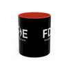 Favorite Daughter On Earth (FDOE) Accent Coffee Mug (11oz, 15oz)