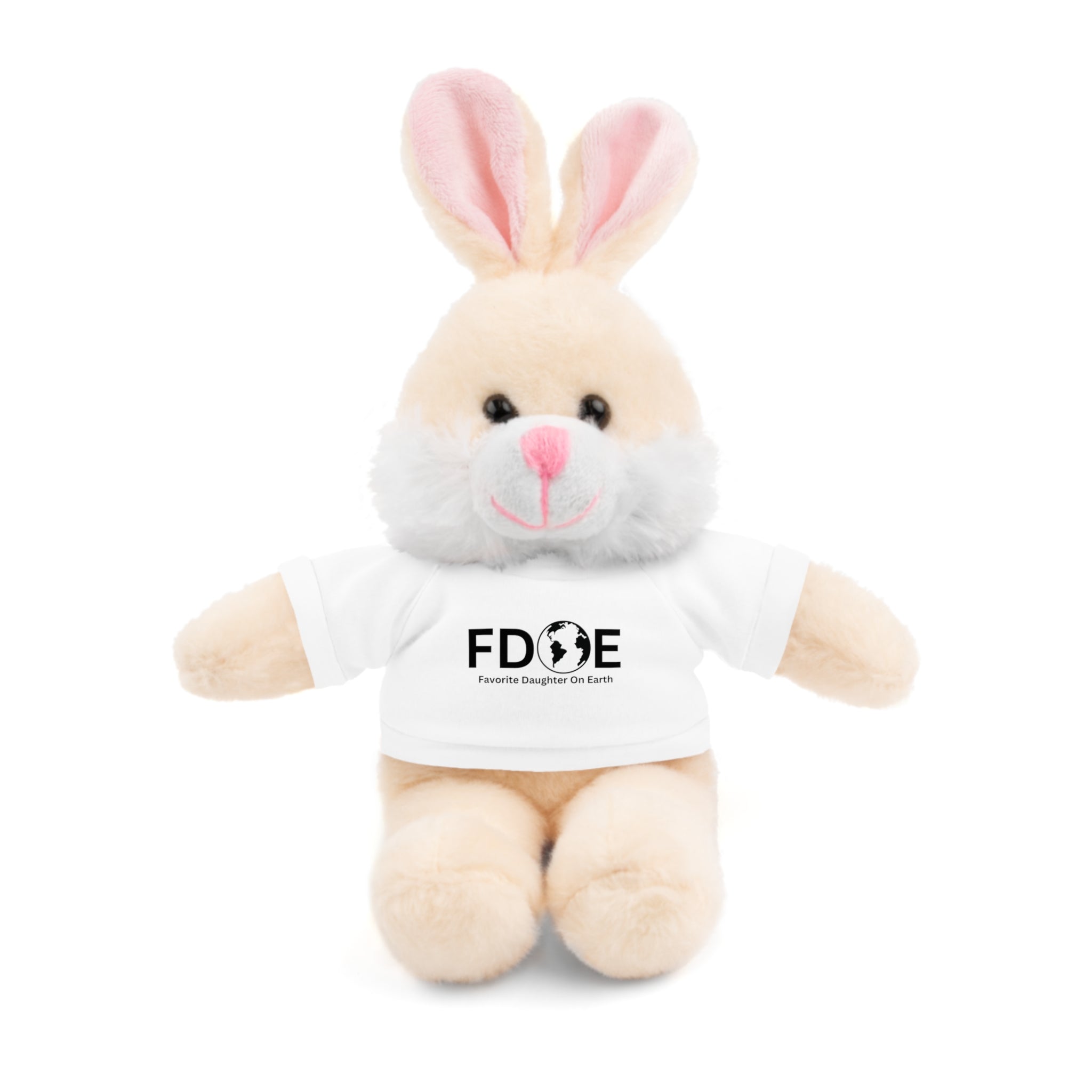 Favorite Daughter on Earth Stuffed Animal – Customizable T-Shirt & Animal