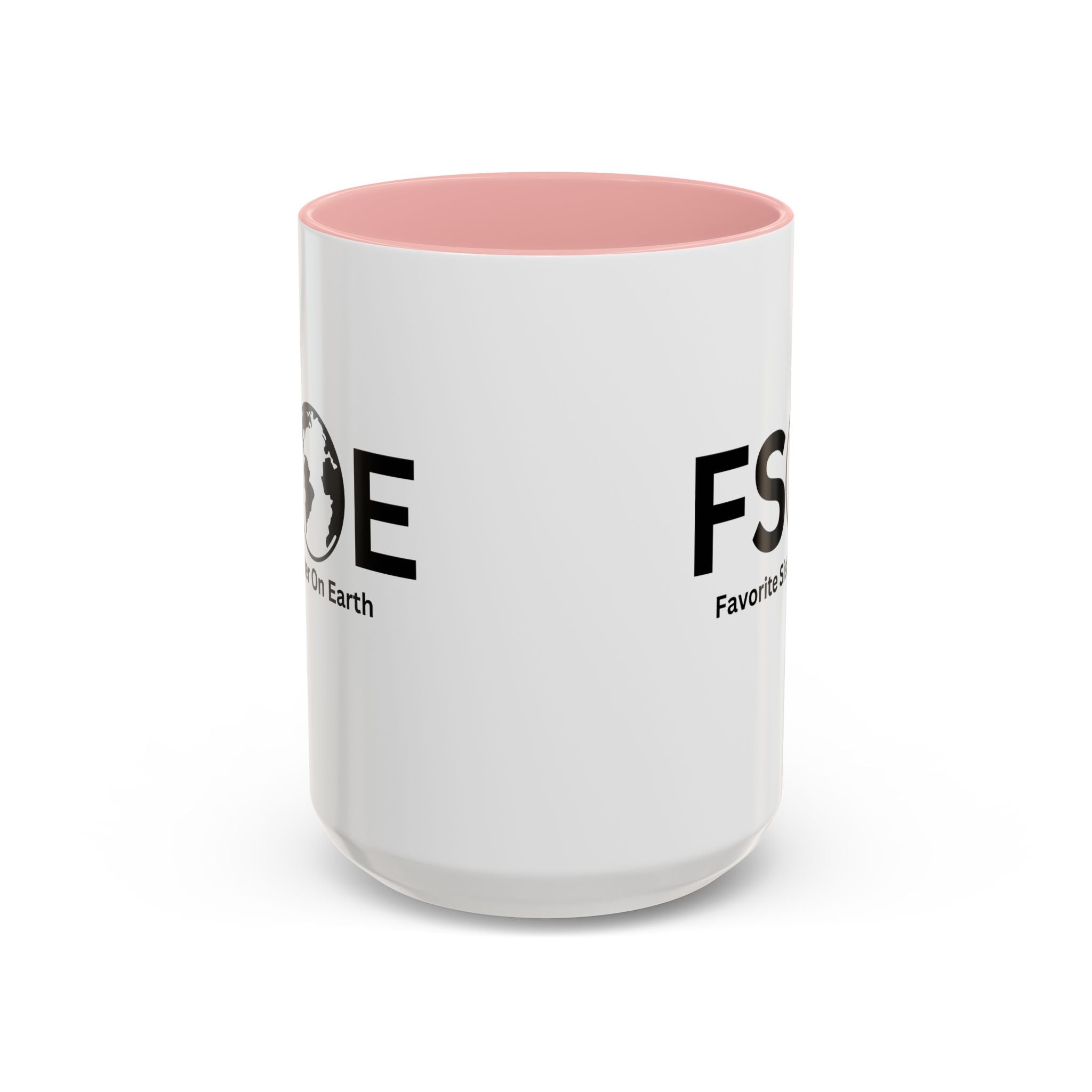 Favorite Sister On Earth (FSOE) Accent Coffee Mug (11oz, 15oz)