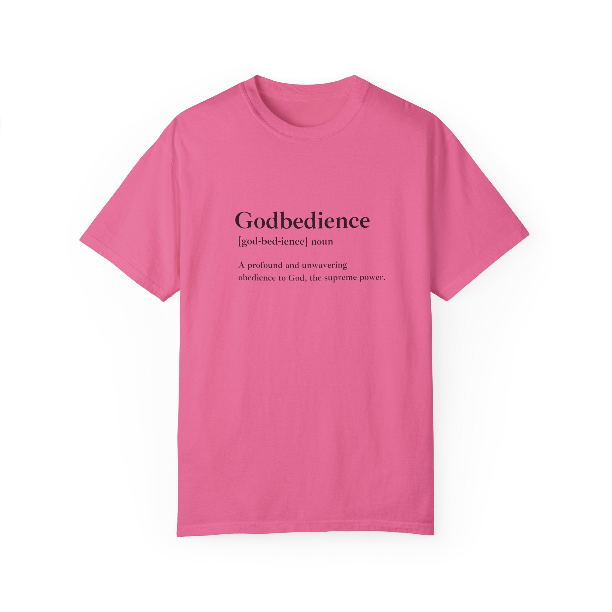 Godbedience Garment-Dyed T-Shirt | Comfort Colors 1717 | Soft-Washed & Customizable