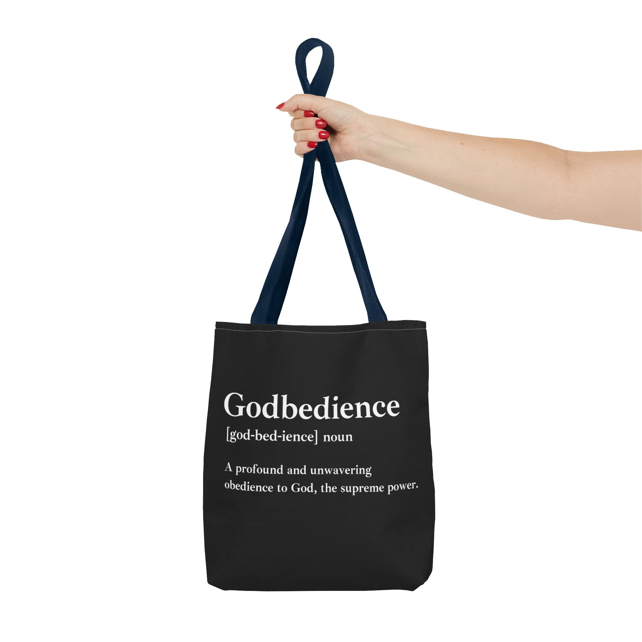 Godbedience Tote Bag - Custom Printed Stylish and Functional Tote