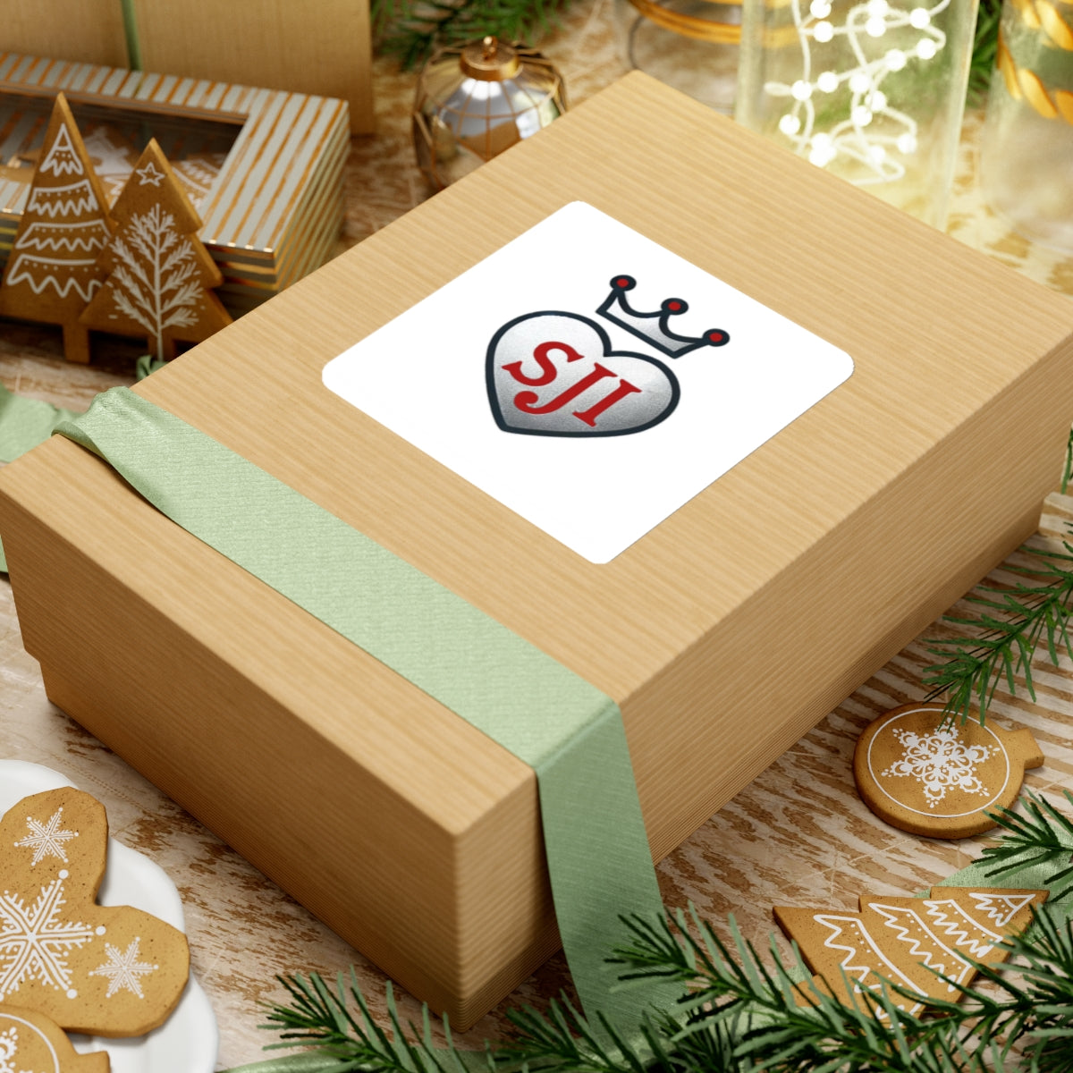 Senior Joy Initiative Logo Kiss-Cut Stickers - Custom Vinyl Stickers for Creative Decor