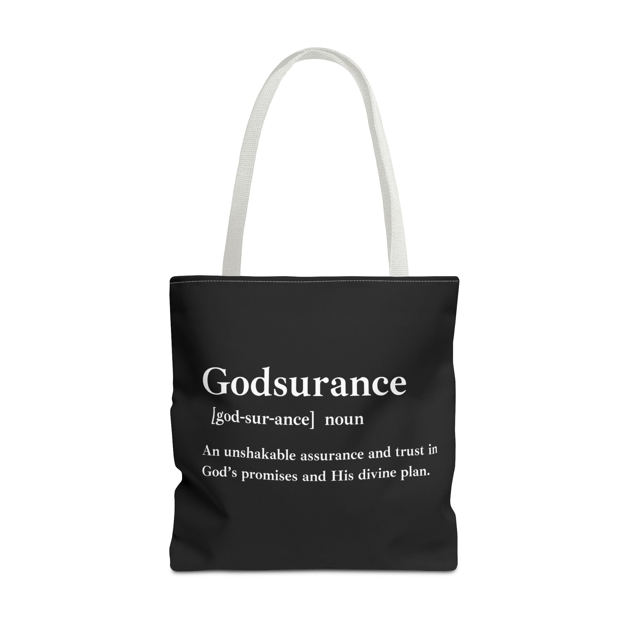 Godsurance Tote Bag - Custom Printed Stylish and Functional Tote