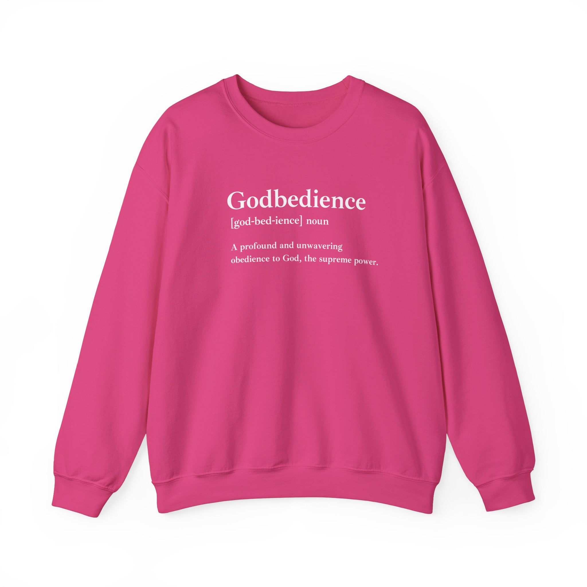 Godbedience Unisex Heavy Blend™ Crewneck Sweatshirt | Comfortable & Durable Everyday Wear