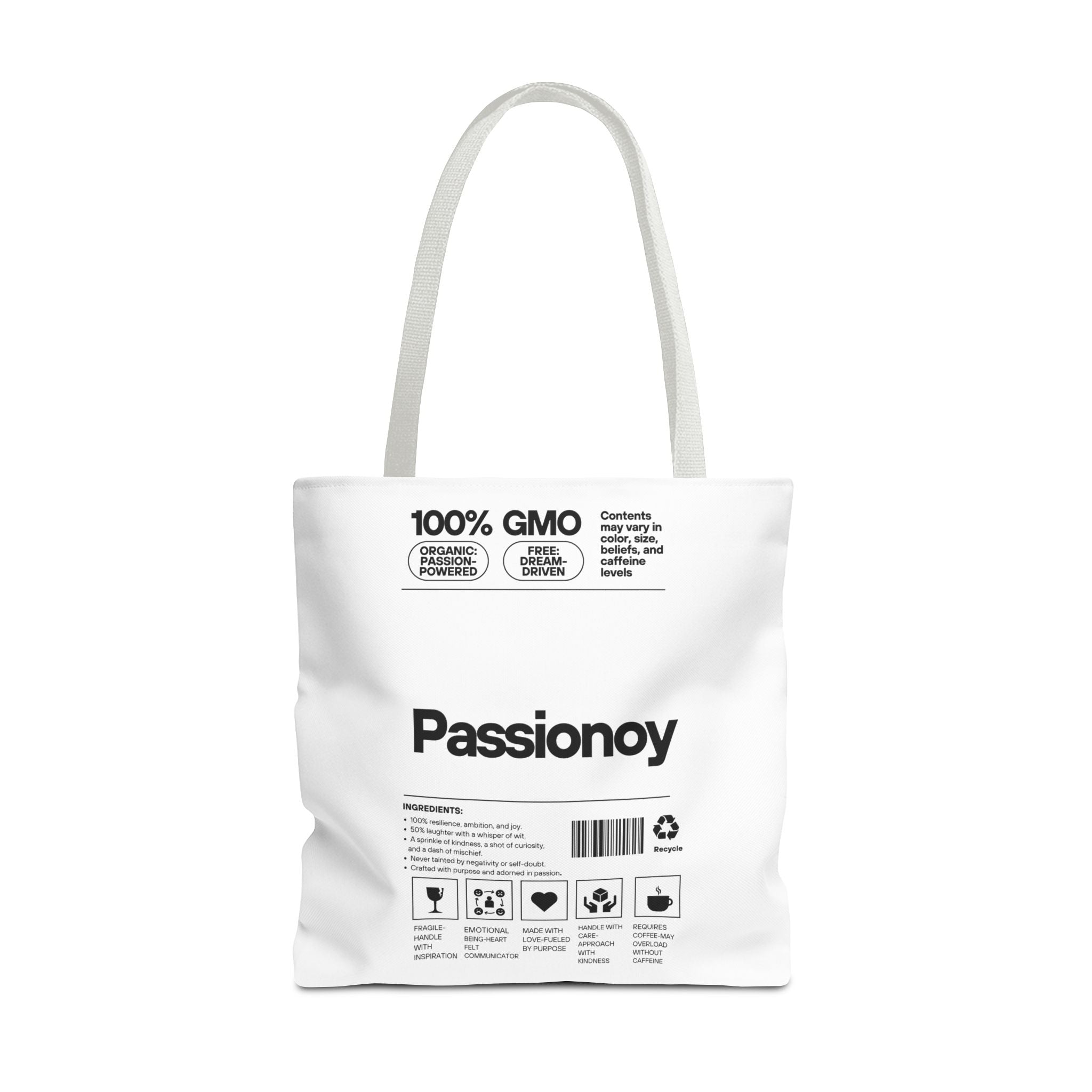 Passionoy Label Tote Bag - Custom Printed Stylish and Functional Tote