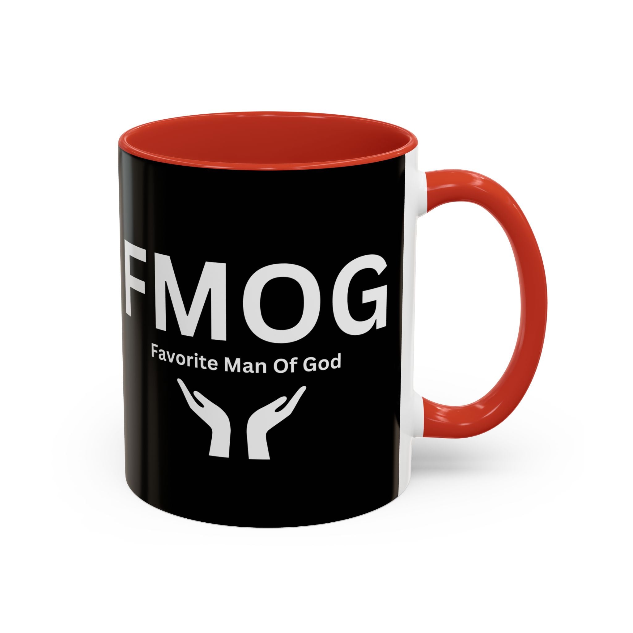 Favorite Man of God (FMOG) Accent Coffee Mug (11, 15oz)