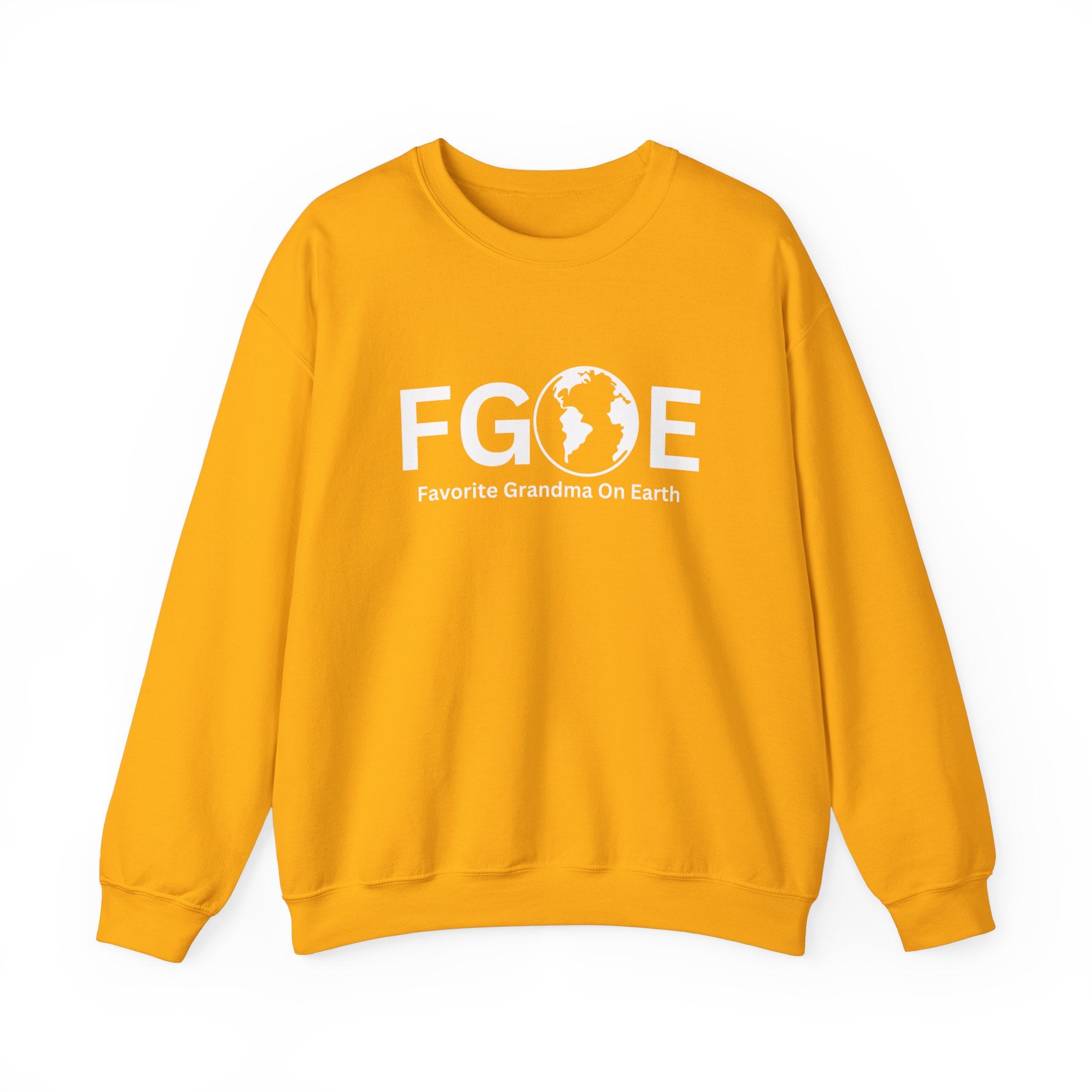 Favorite Grandma On Earth (FGOE) Unisex Heavy Blend Crewneck Sweatshirt - Cozy and Ethical Sweatshirt for All Seasons