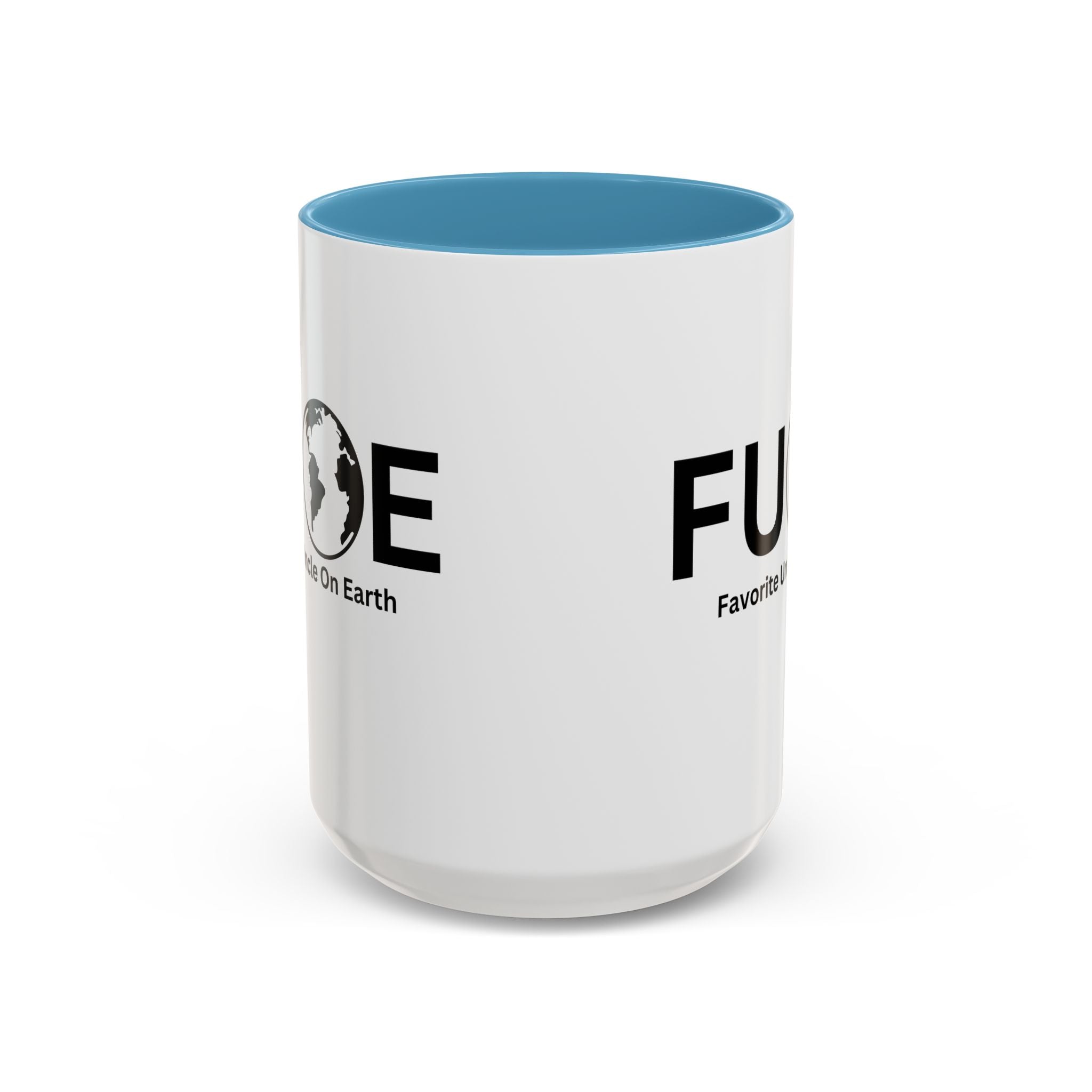 Favorite Uncle On Earth (FUOE) Accent Coffee Mug (11oz, 15oz)